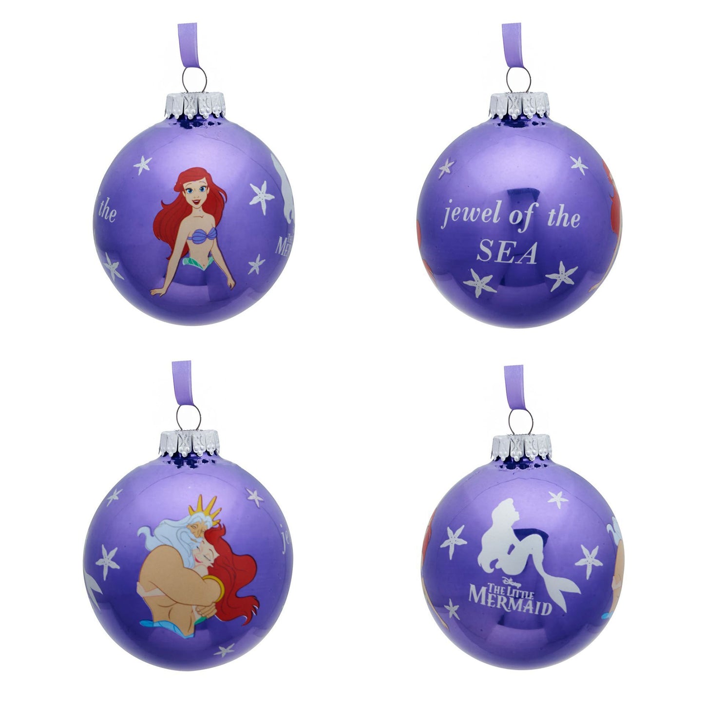 Disney Set of 7 Baubles - The Little Mermaid