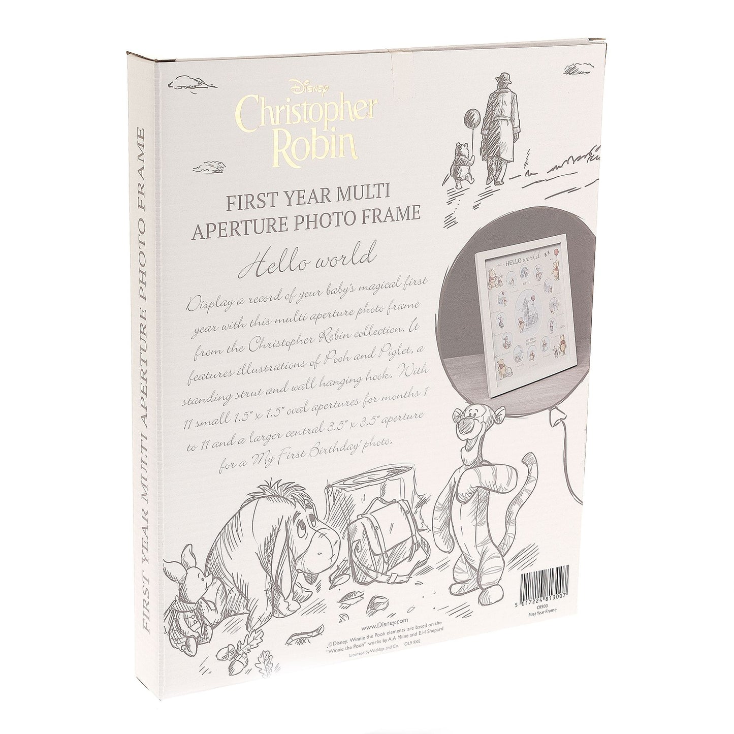 Disney Christopher Robin First Year Multi Aperture Frame