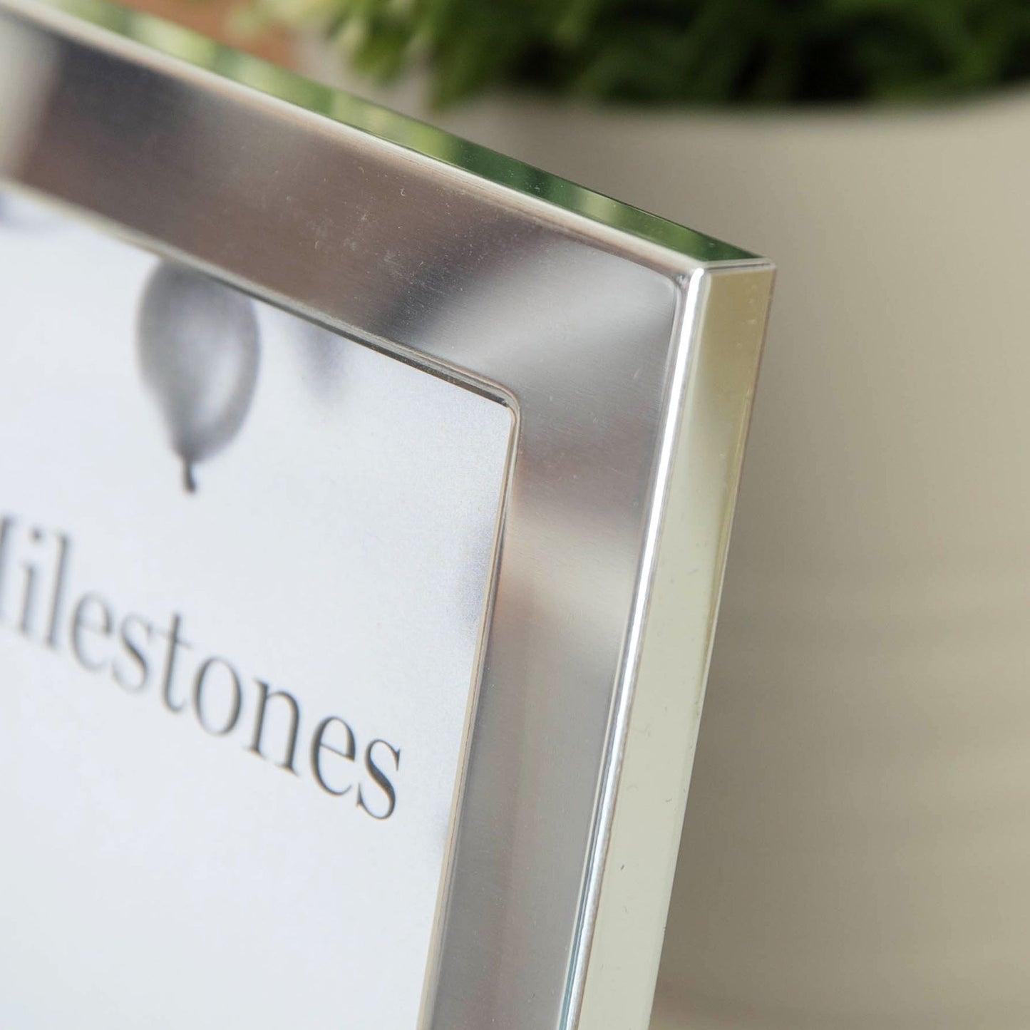Milestones Aluminium Photo Frame with 3D Number 6" x 4" - 30