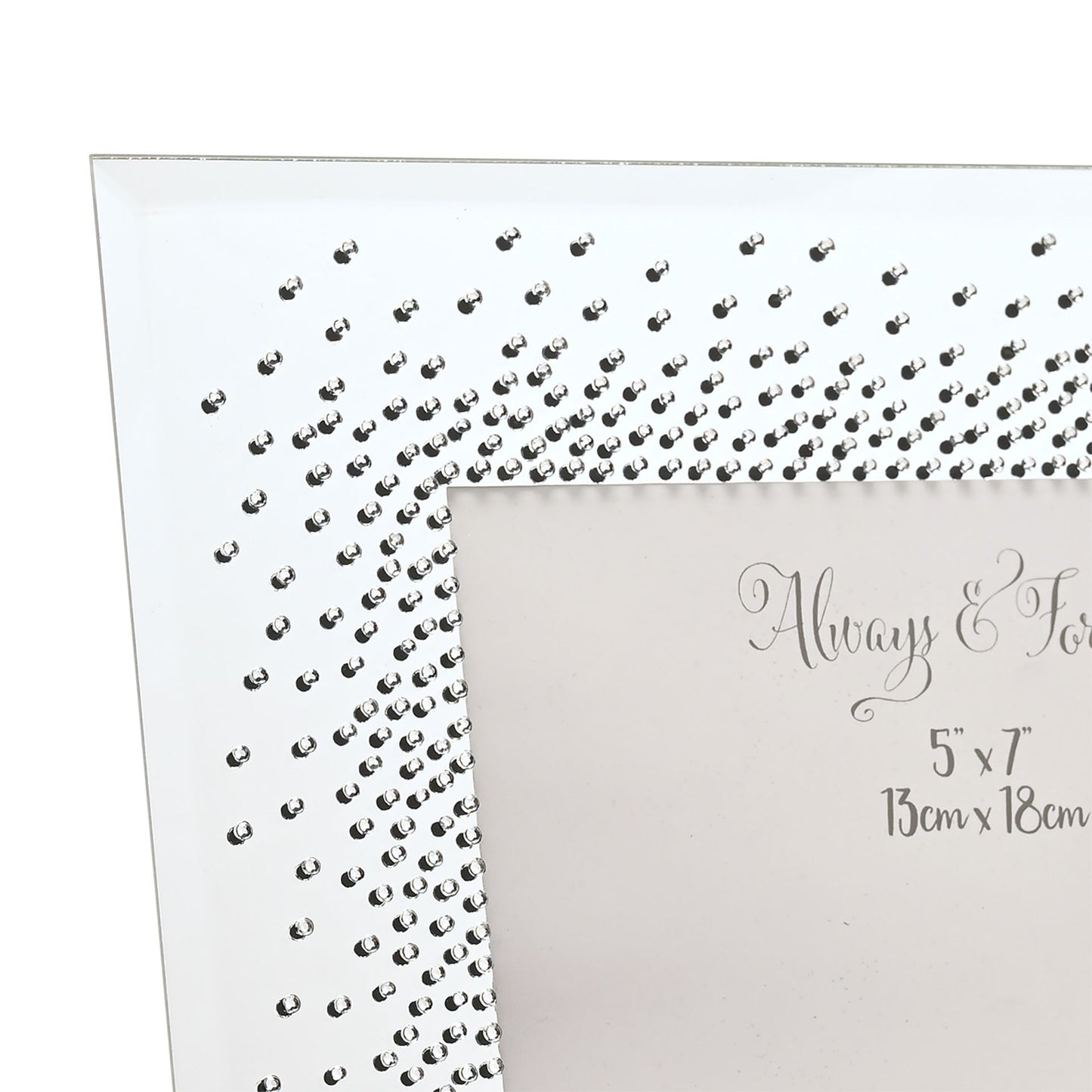 Wedding Mirror Frame Starburst Crystals - 5" x 7"