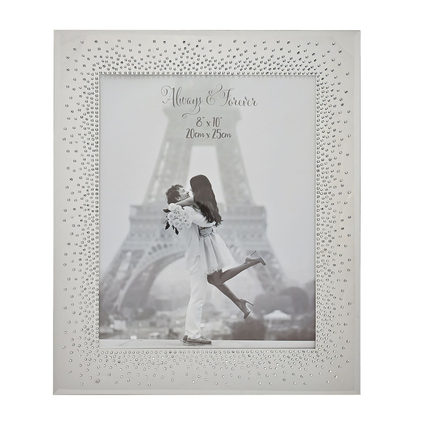 Wedding Mirror Frame Starburst Crystals - 8" x 10"