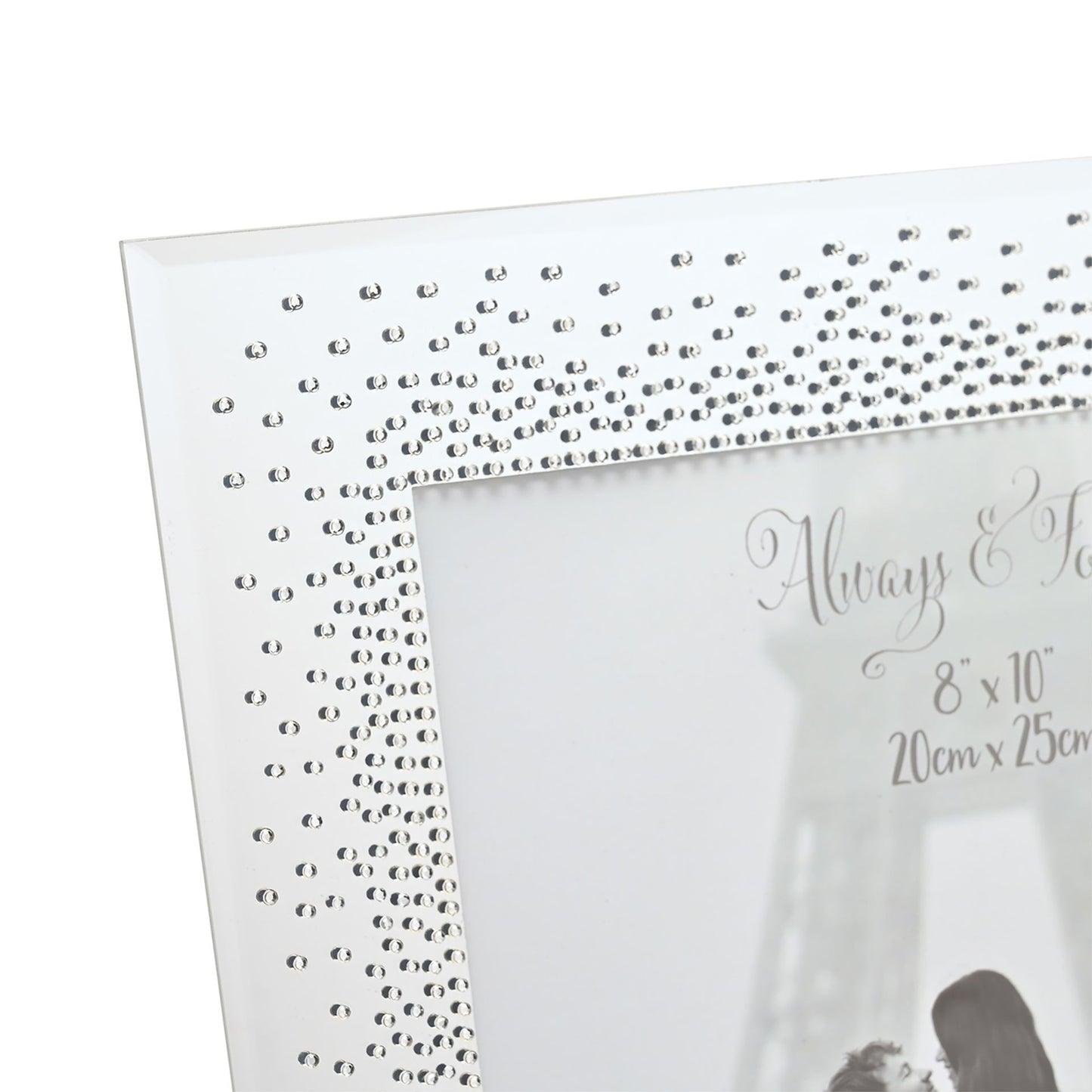 Wedding Mirror Frame Starburst Crystals - 8" x 10"
