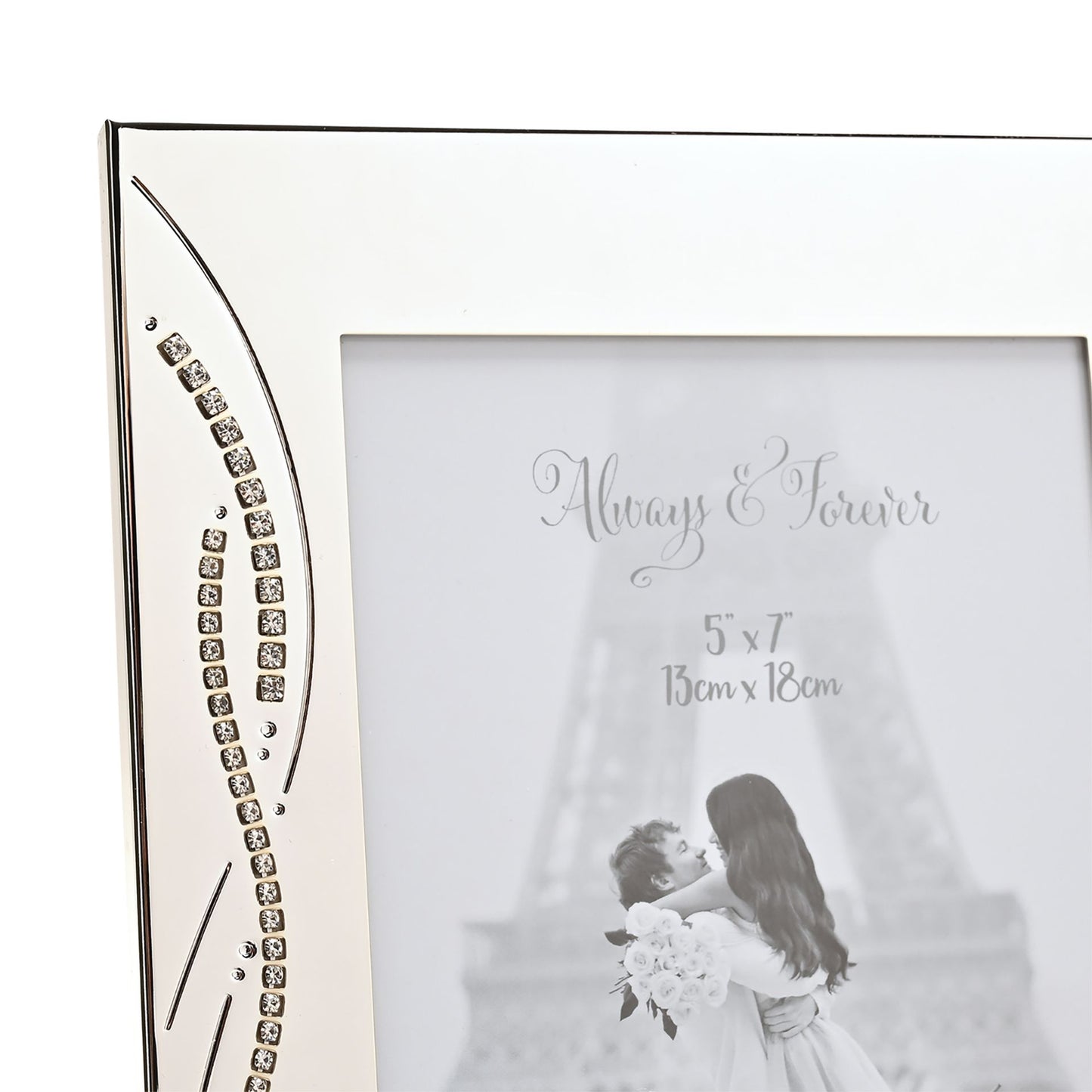 Celebrations Photo Frame with Crystal Reed Design 5x7