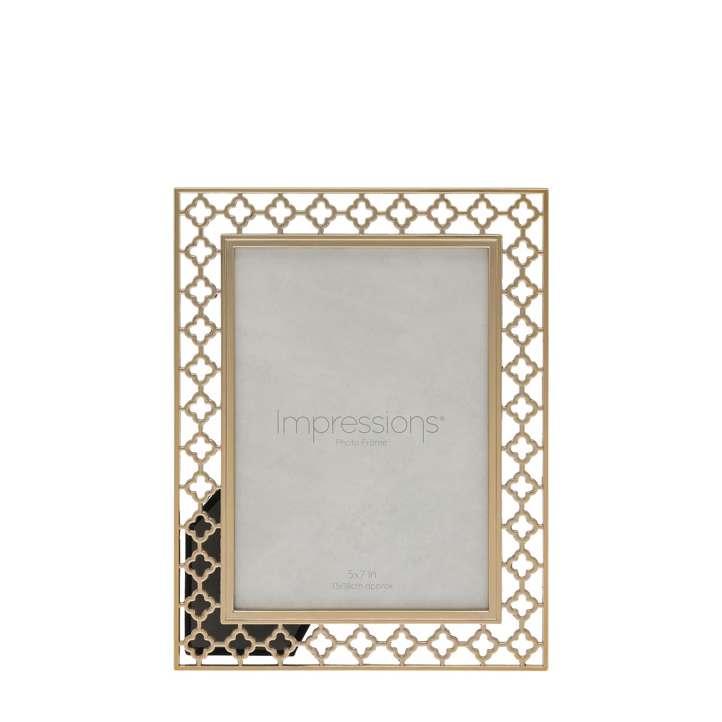 Lattice Cut Metal Photo Frame  - 5" x 7"