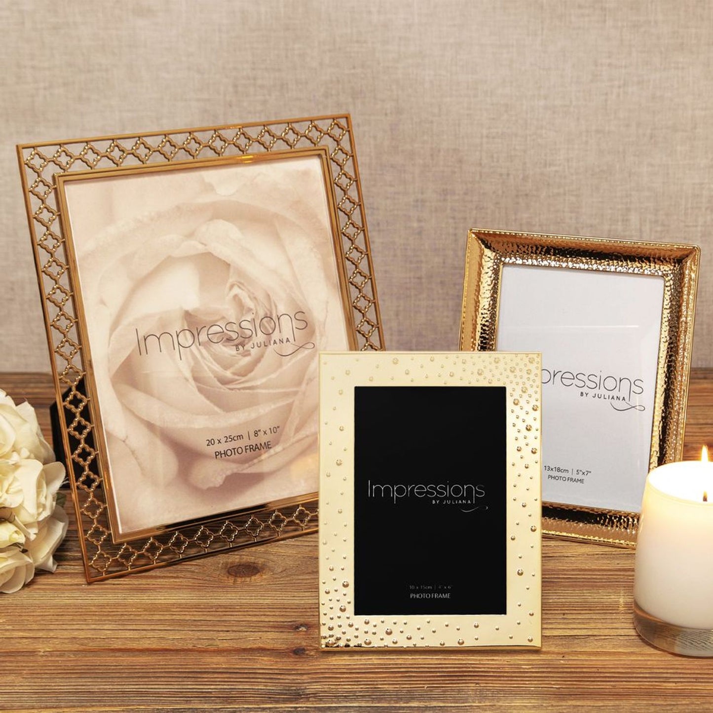 Lattice Cut Metal Photo Frame  - 8" x 10"