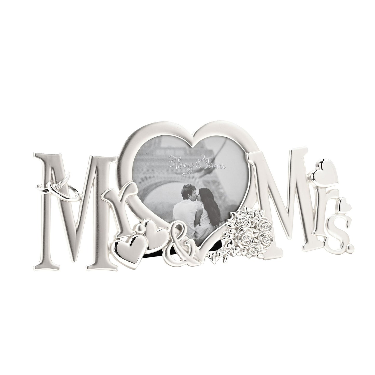 Silverplated Frame - "Mr & Mrs"