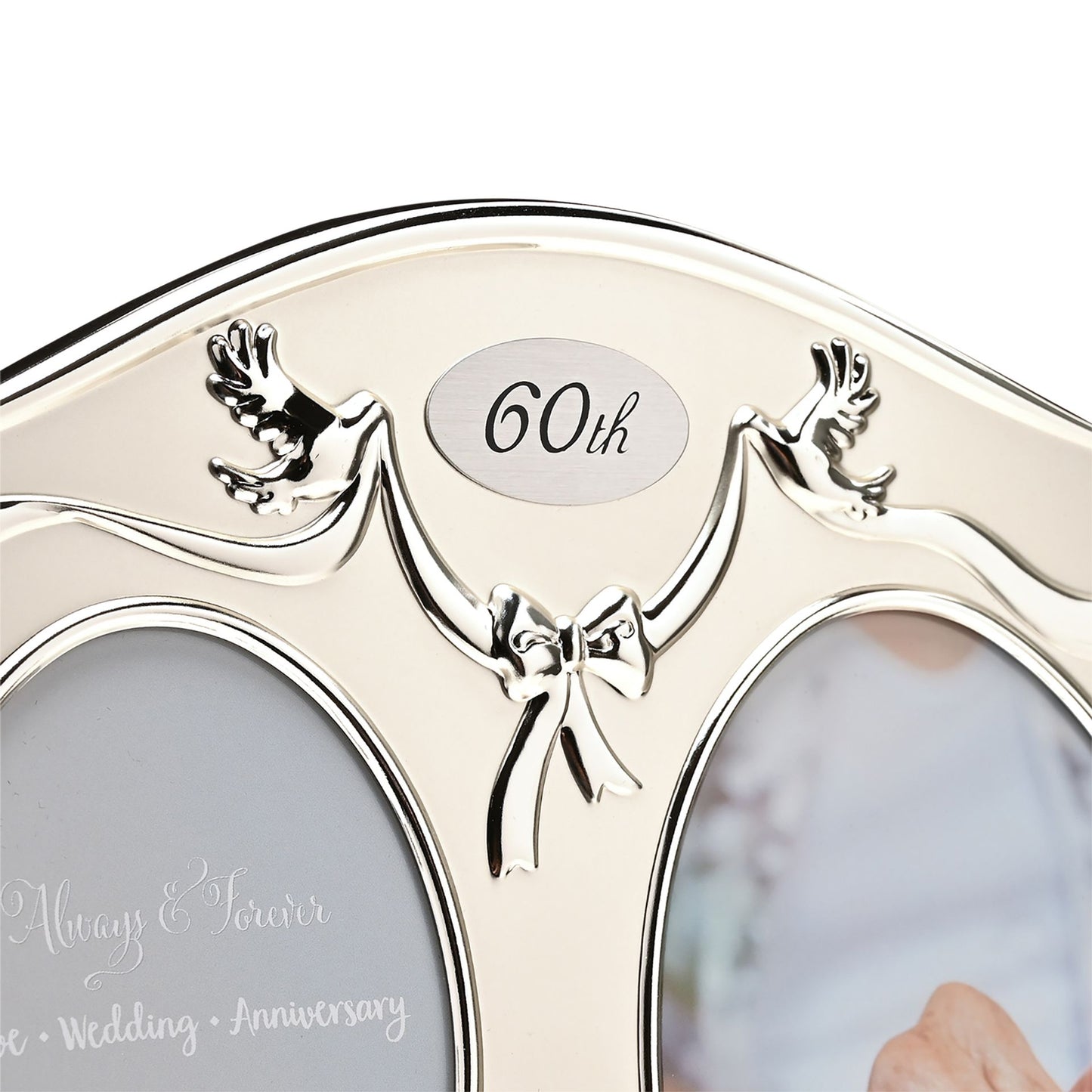 Photo Frame 2Tone S/Plated Double Anniversary - 60th