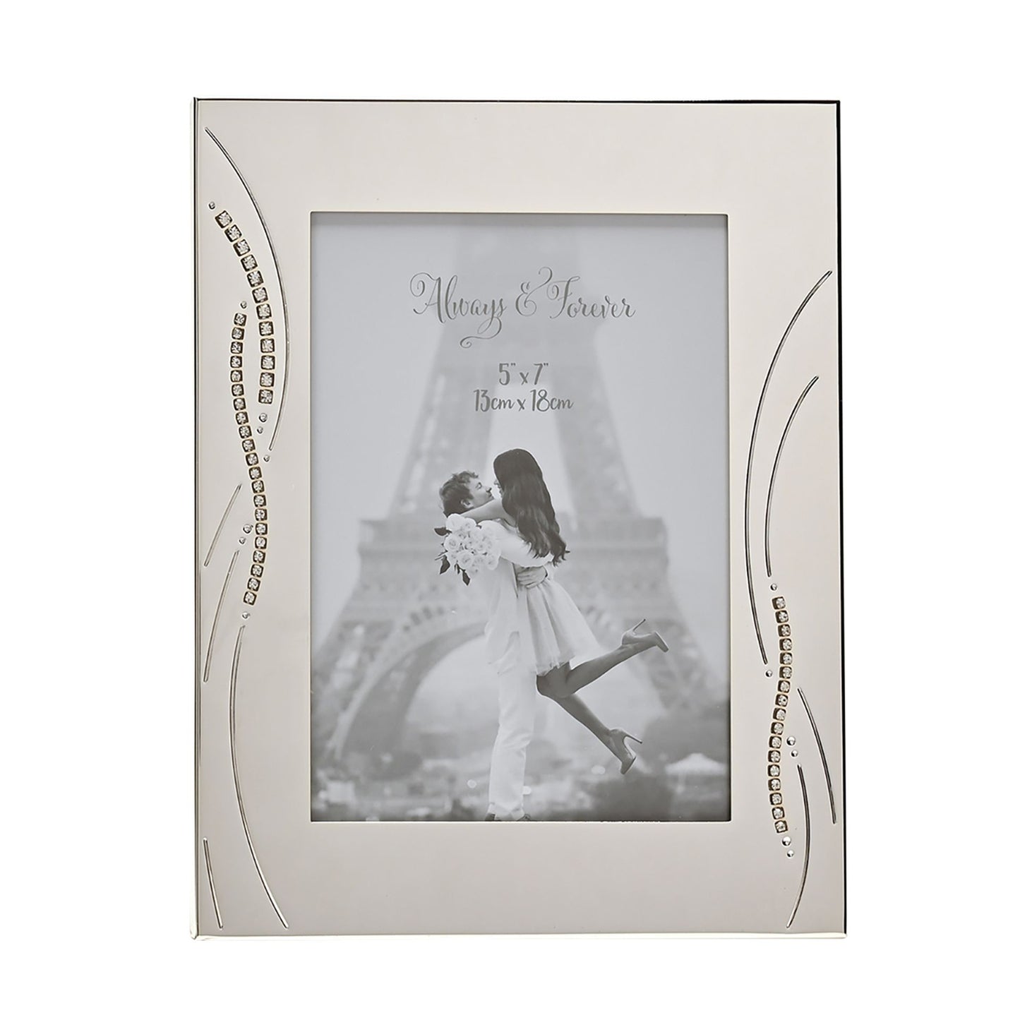 Photo Frame White/Silver icon Christening Day 3"x4"
