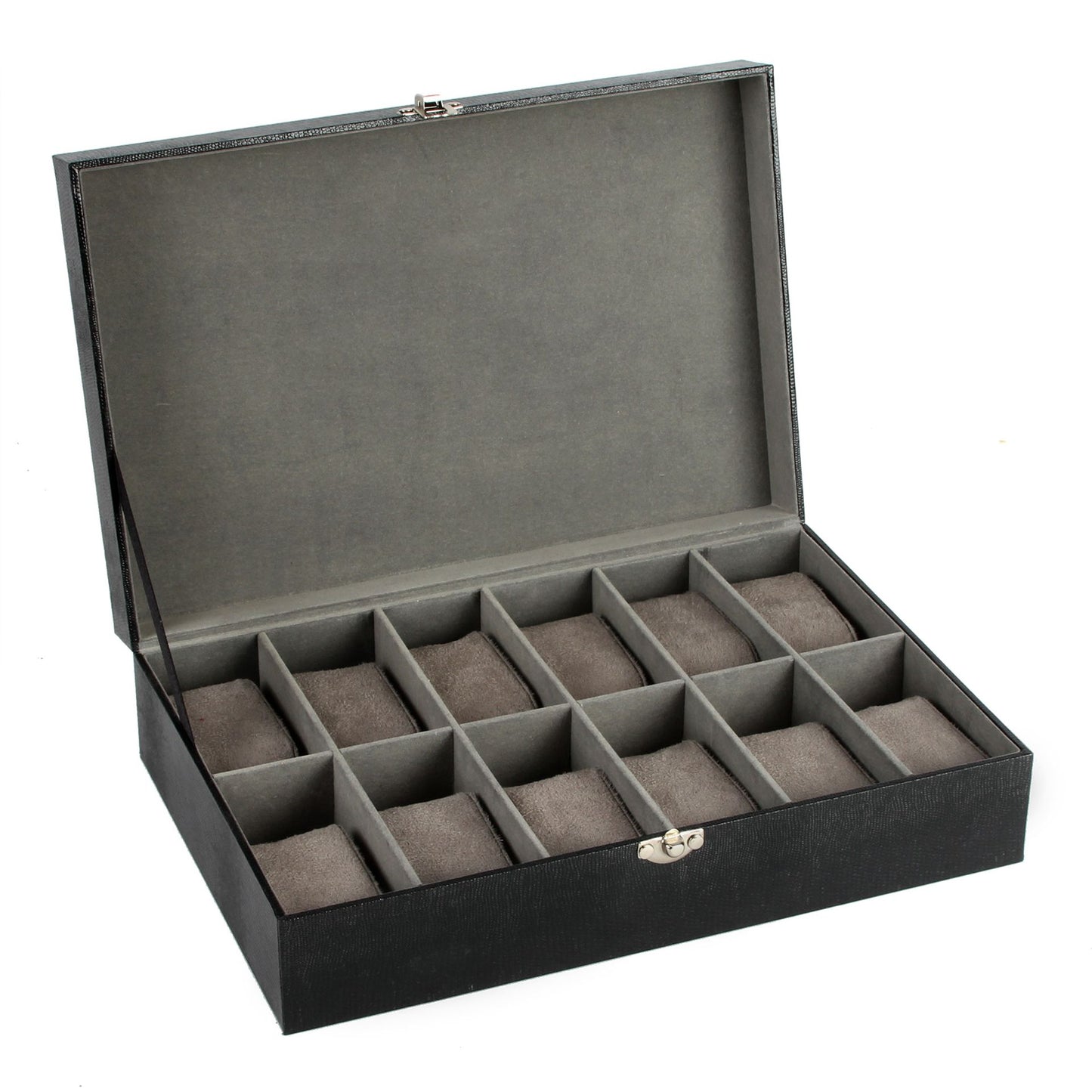 Harvey Makin Lizard Vinyl Watch Box Holds 12 Watches