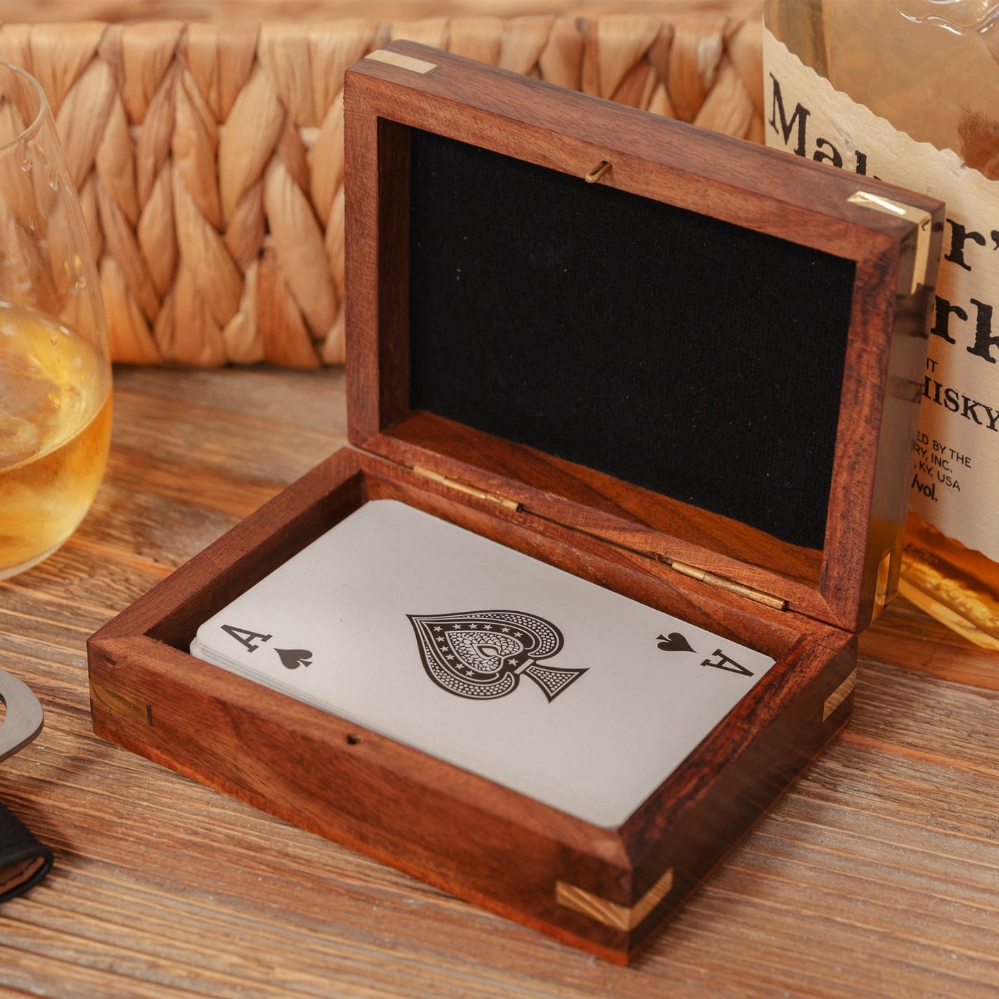 Harvey Makin Pack of Playing Cards In Wooden Box
