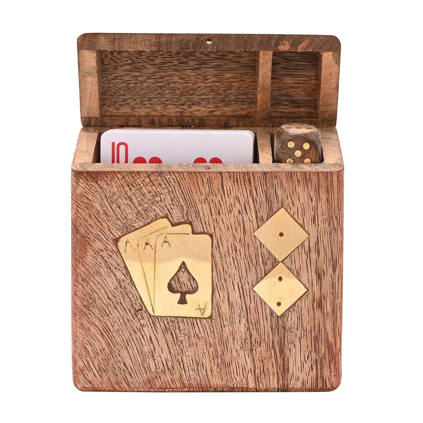 Harvey Makin Pack of Playing Cards & Dice In Wooden Box
