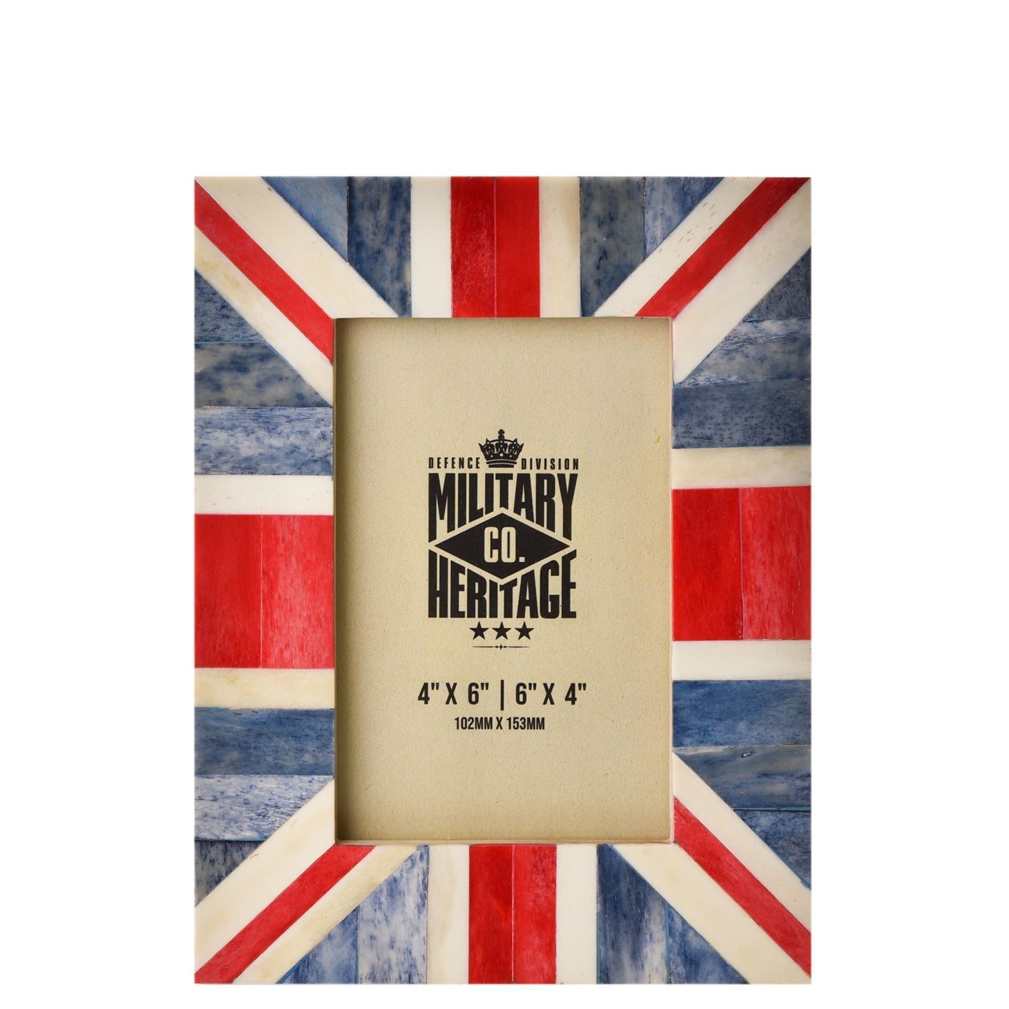 Military Heritage Union Jack Photo Frame 4" x 6"