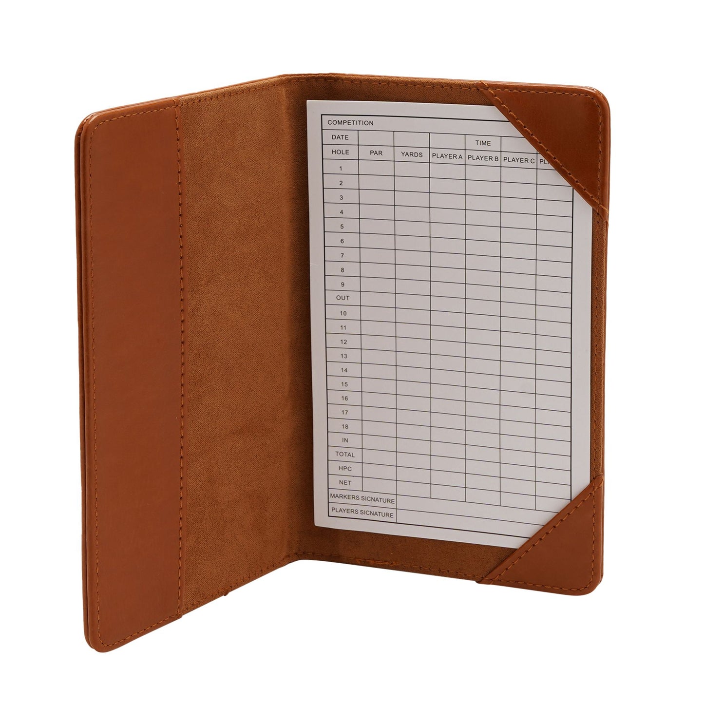 Harvey Makin Golfer's Scorecard Holder - Tan