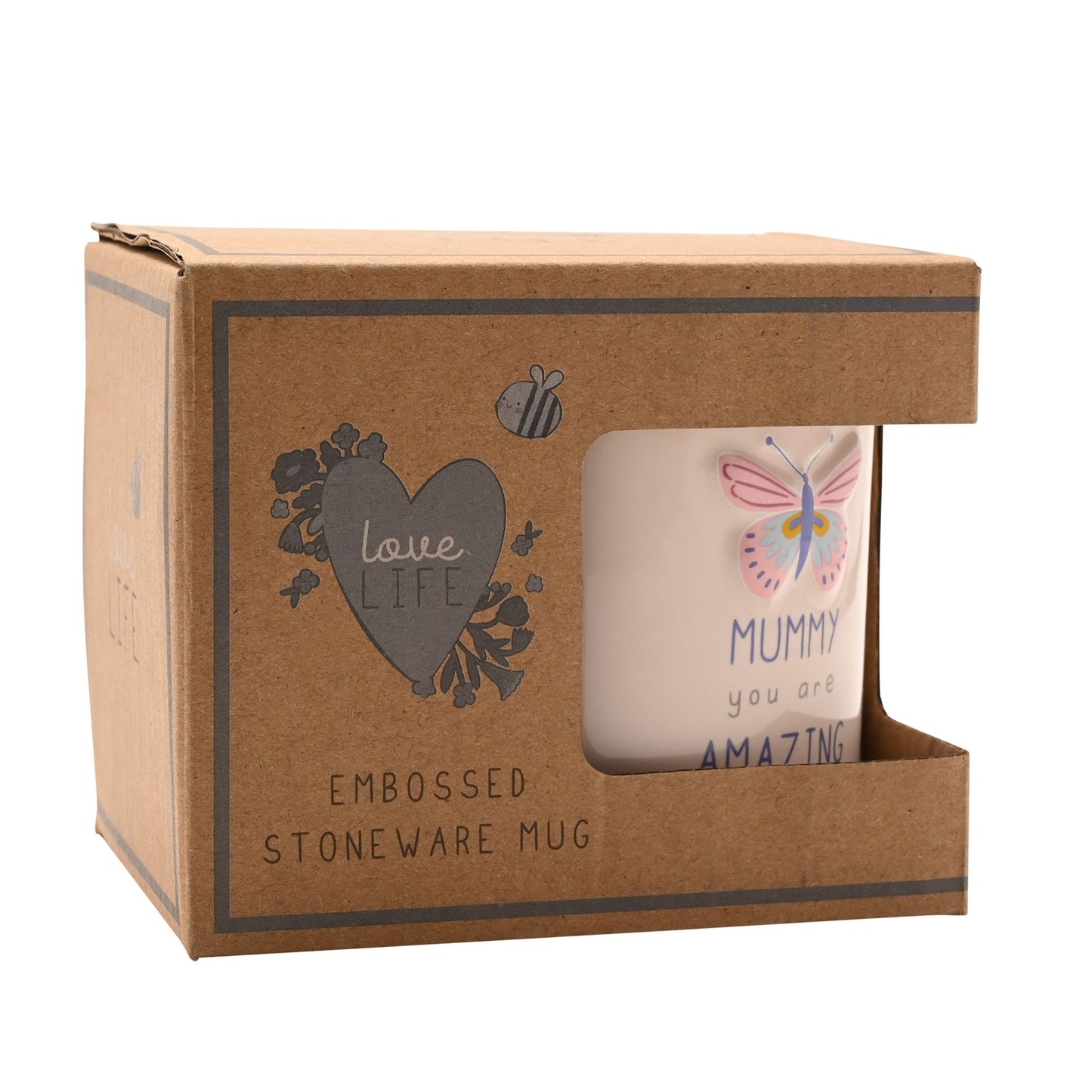 Love Life Embossed Mug - Mummy