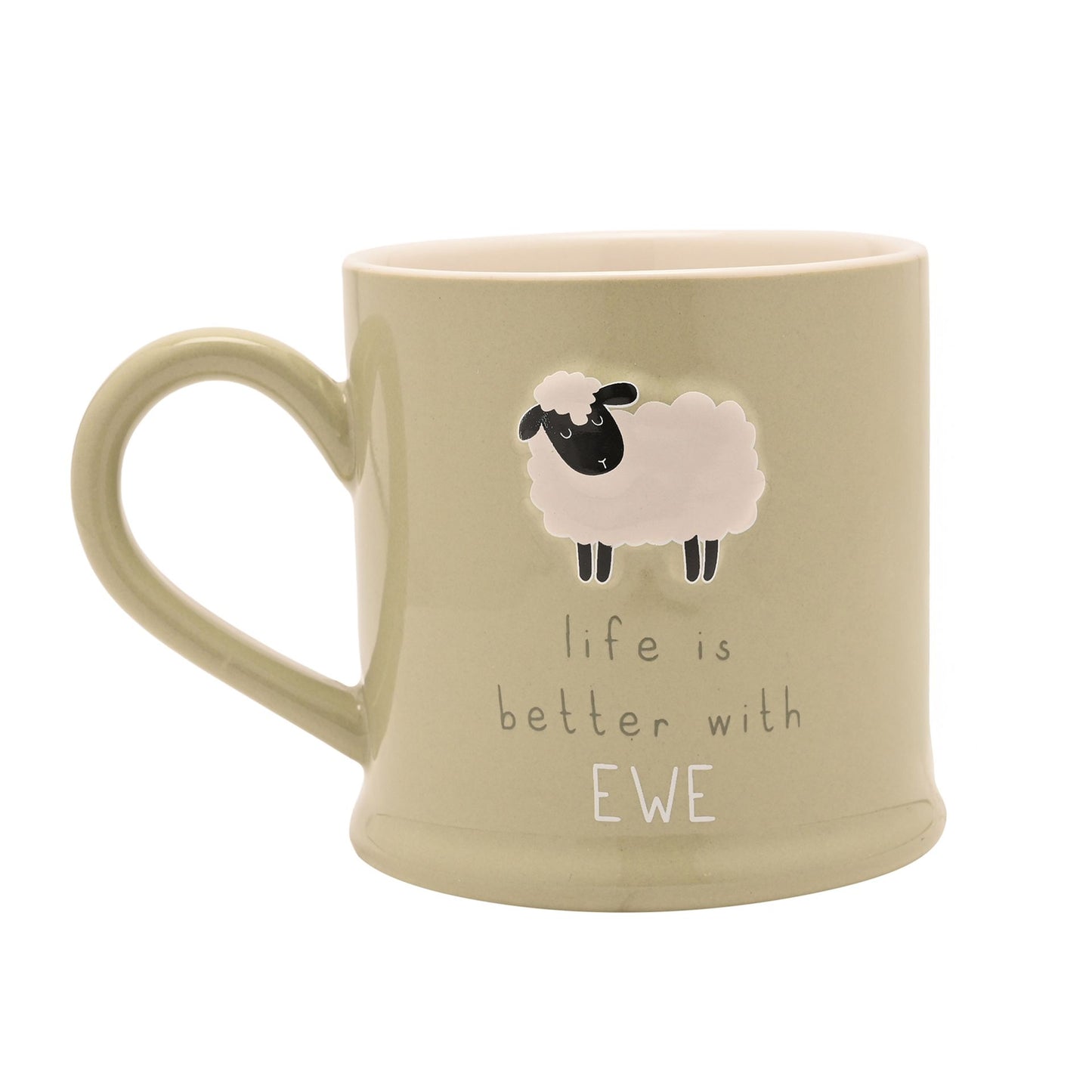 Love Life Embossed Mug - It's Better With Ewe