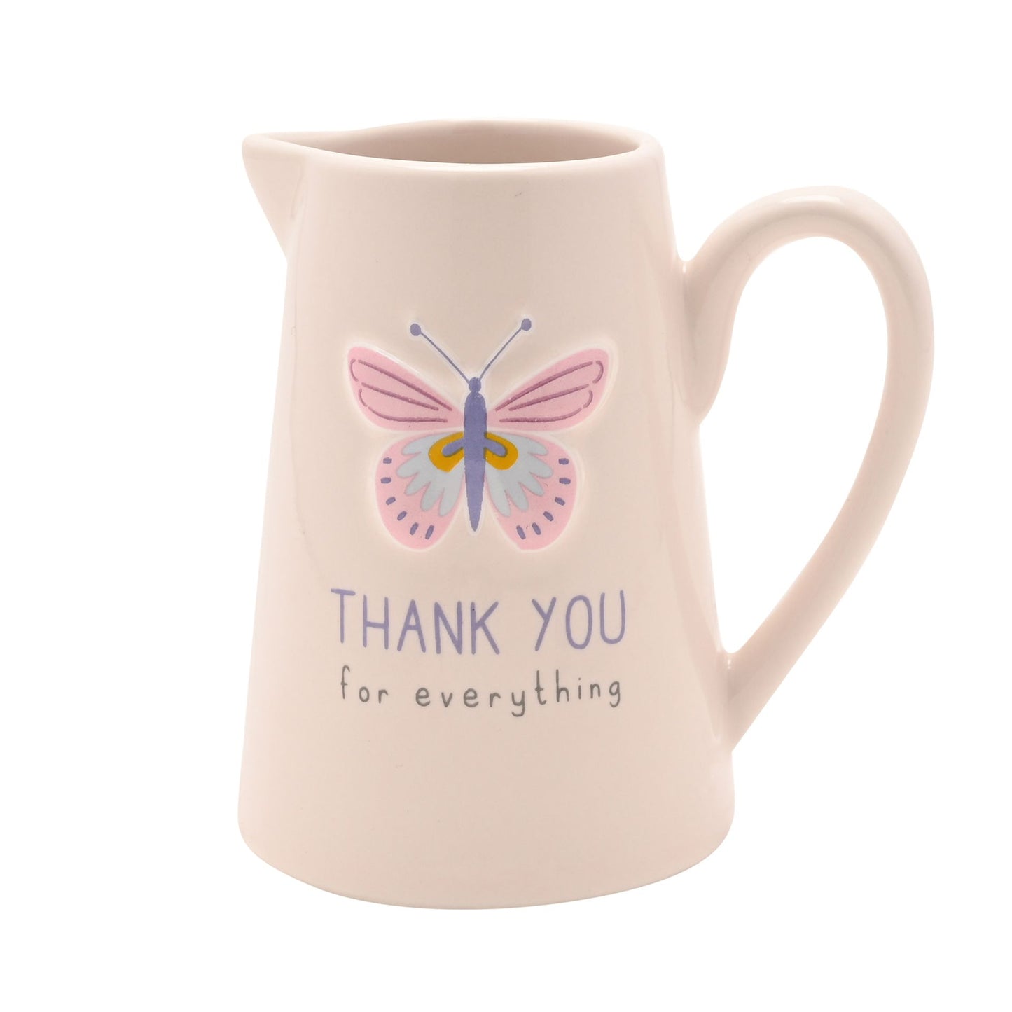 Love Life Embossed Jug  - Thank You