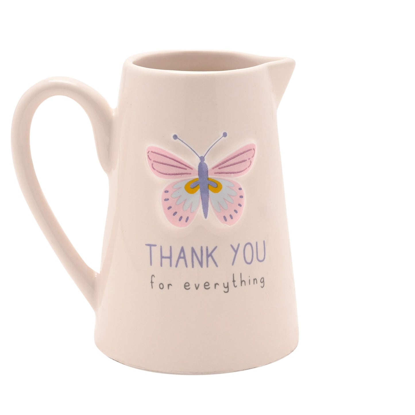 Love Life Embossed Jug  - Thank You