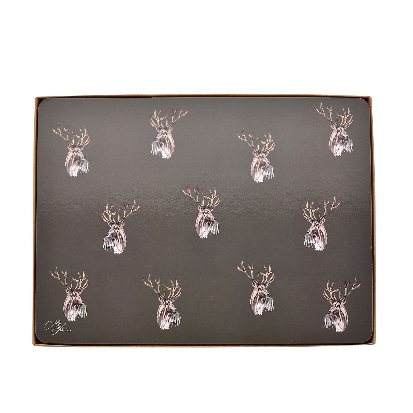 Meg Hawkins Set of 4 Placemats Stag