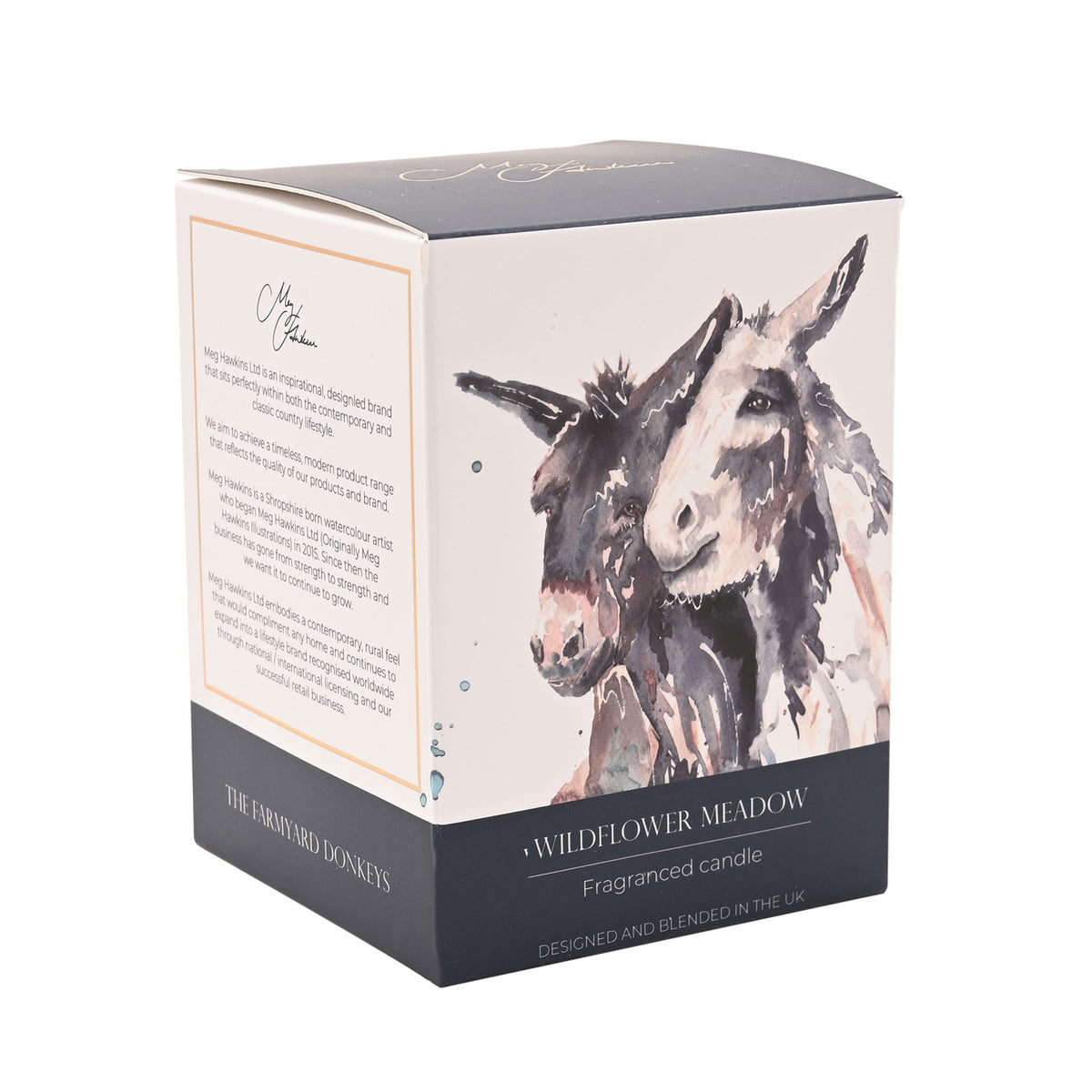 Meg Hawkins 250g Candle Donkey - Wild Flower Meadow
