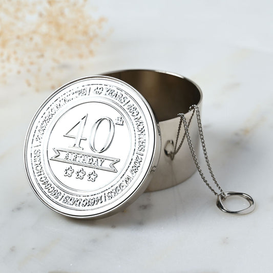 Milestones Round Trinket Box - 40