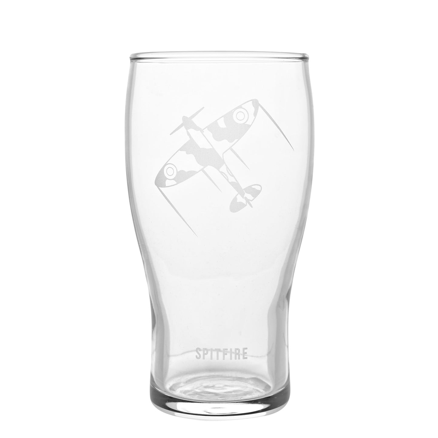 RAF Etched Pint Glass & Bottle Opener Set - Spitfire