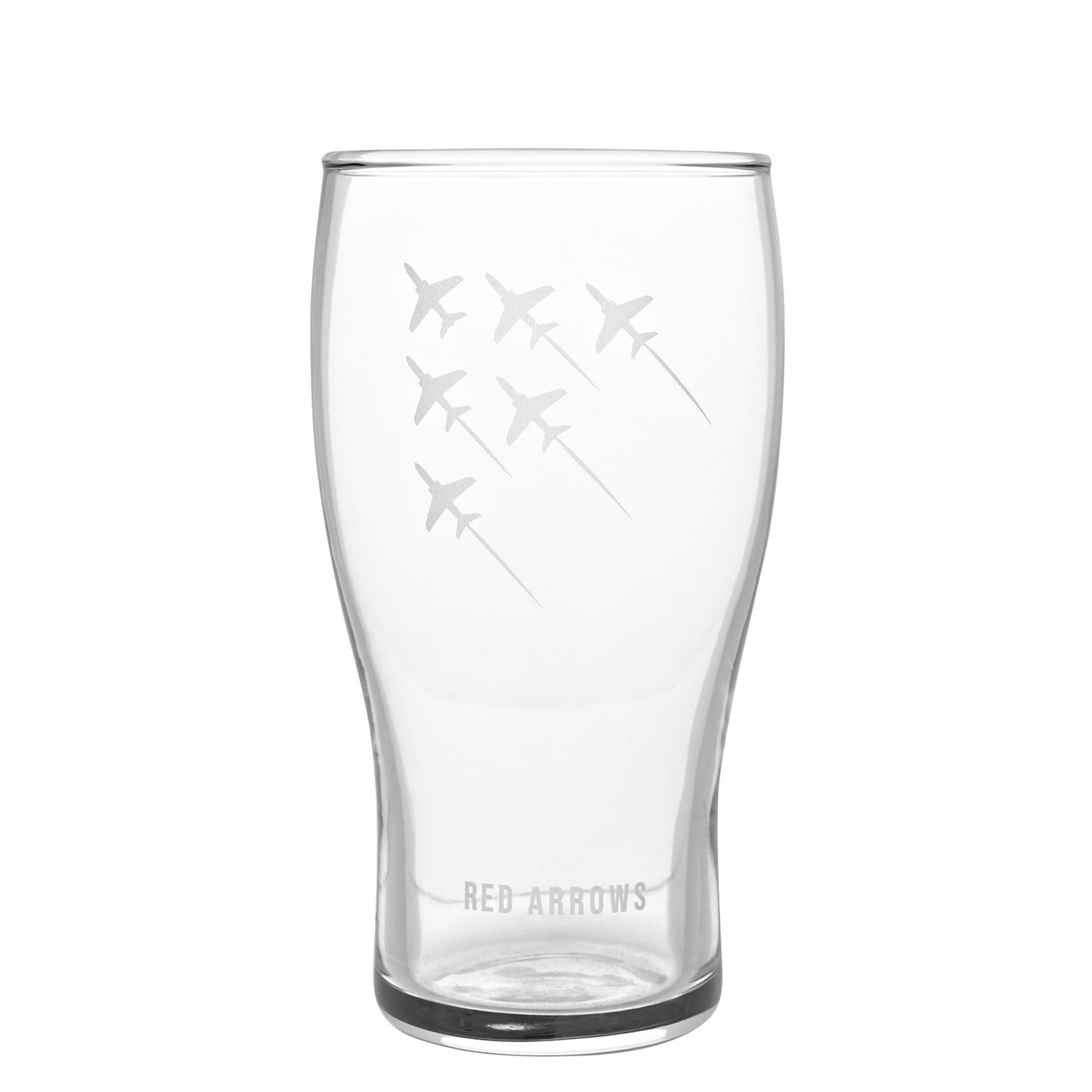 RAF Etched Pint Glass & Bottle Opener Set - Red Arrows
