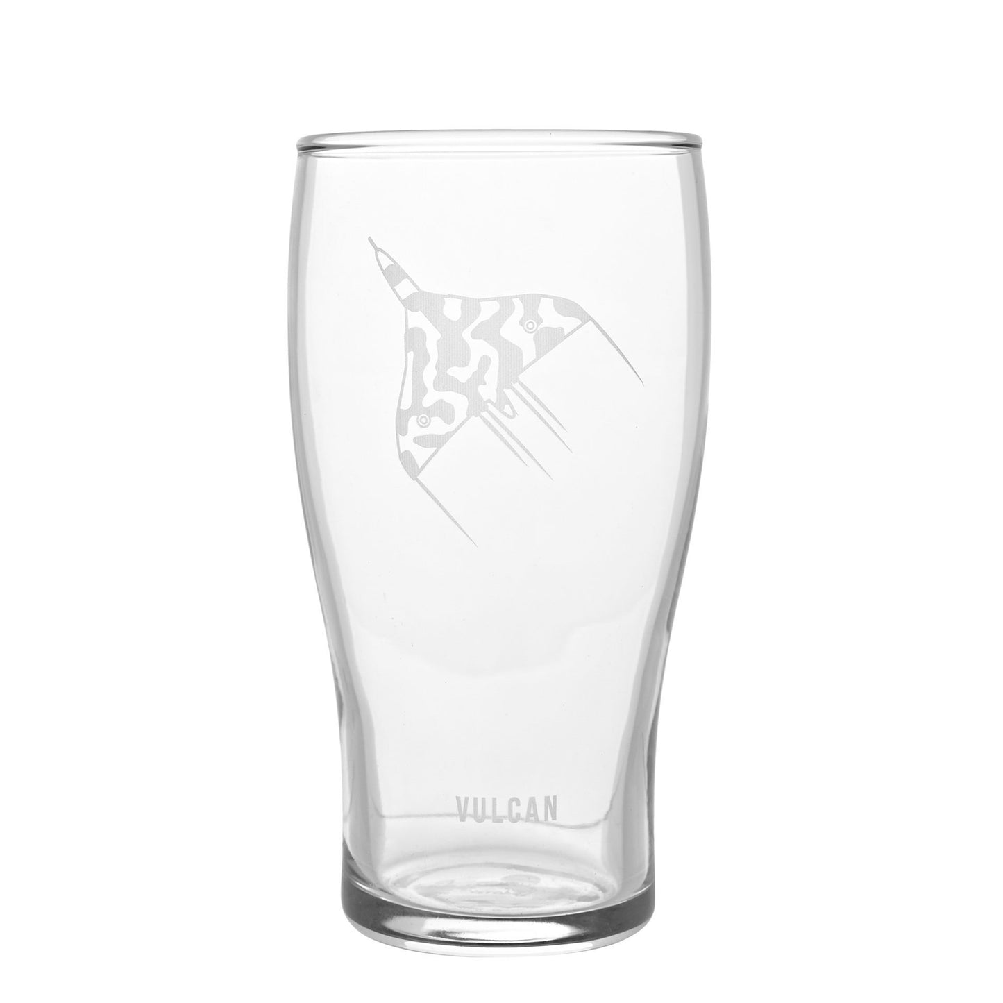 RAF Etched Pint Glass & Bottle Opener Set - Vulcan