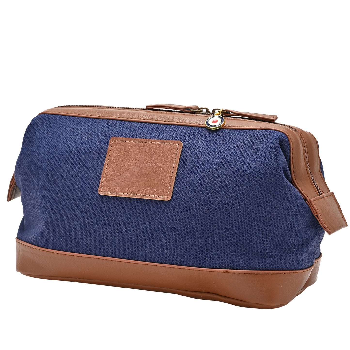 RAF Canvas & Faux Leather Washbag - Vulcan