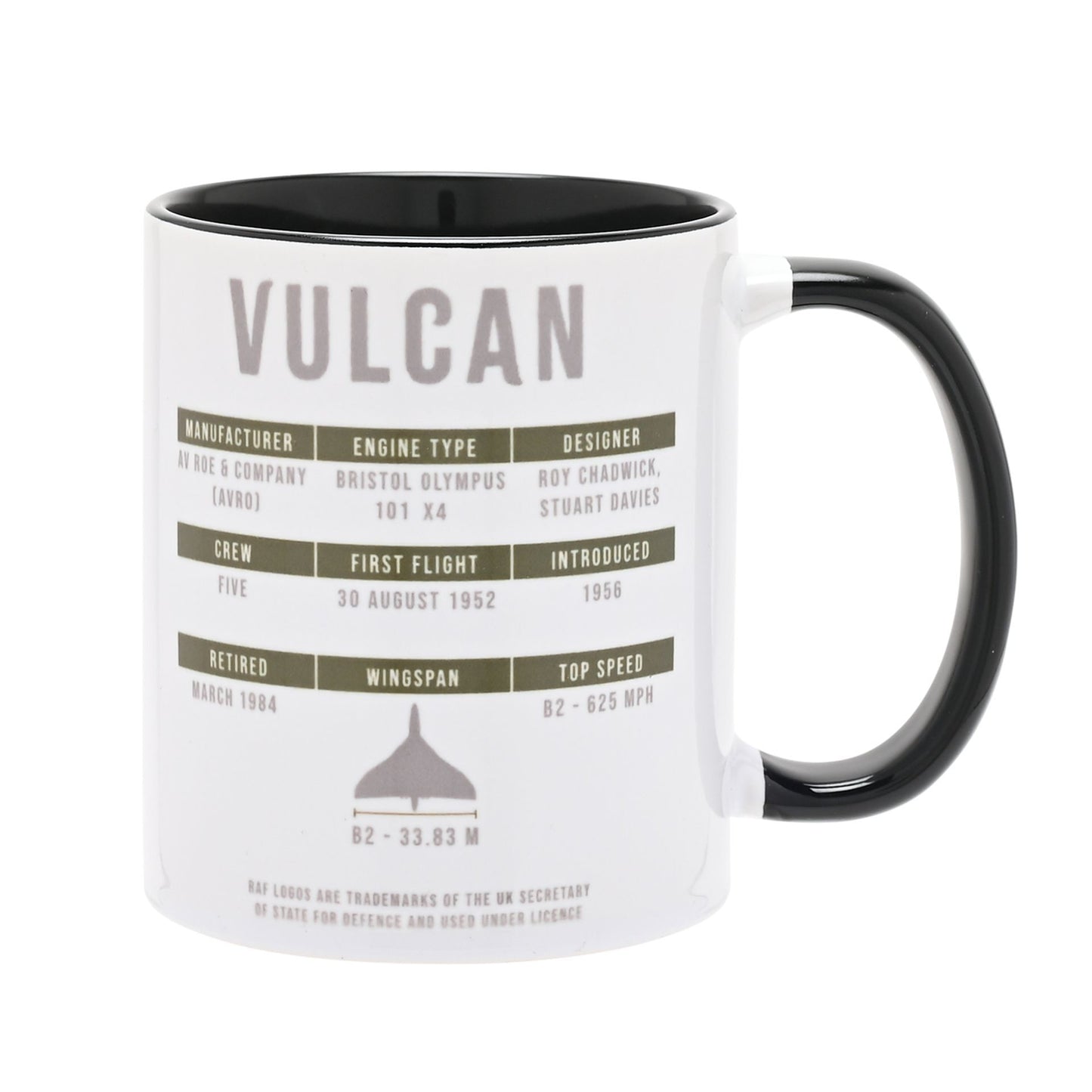 RAF Printed Mug - Vulcan