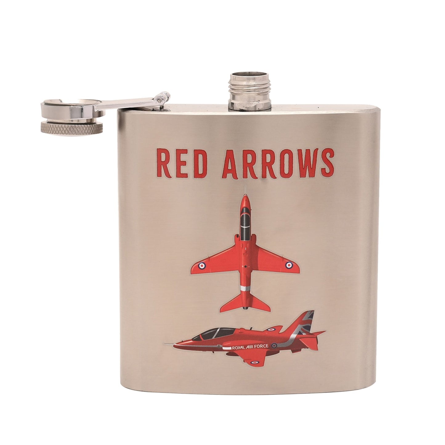 RAF 6oz Hip Flask - Red Arrows