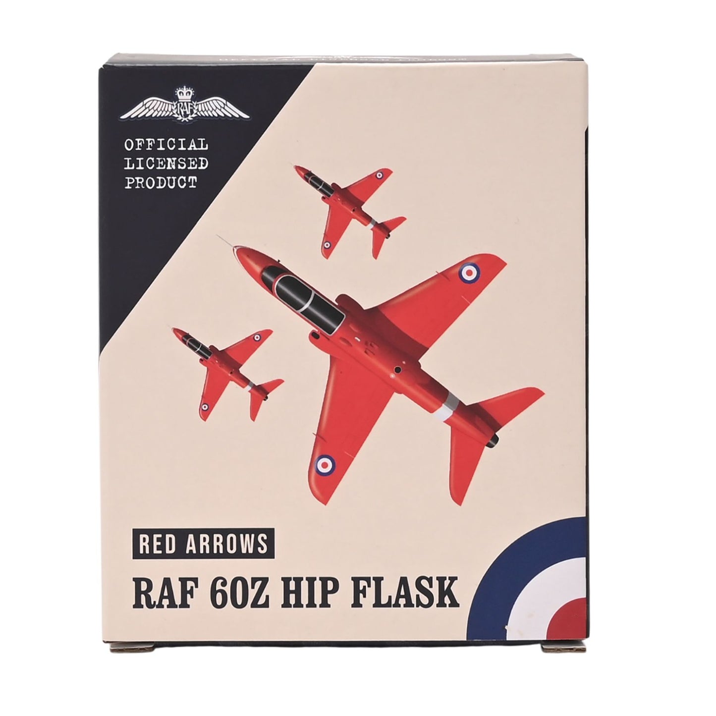 RAF 6oz Hip Flask - Red Arrows