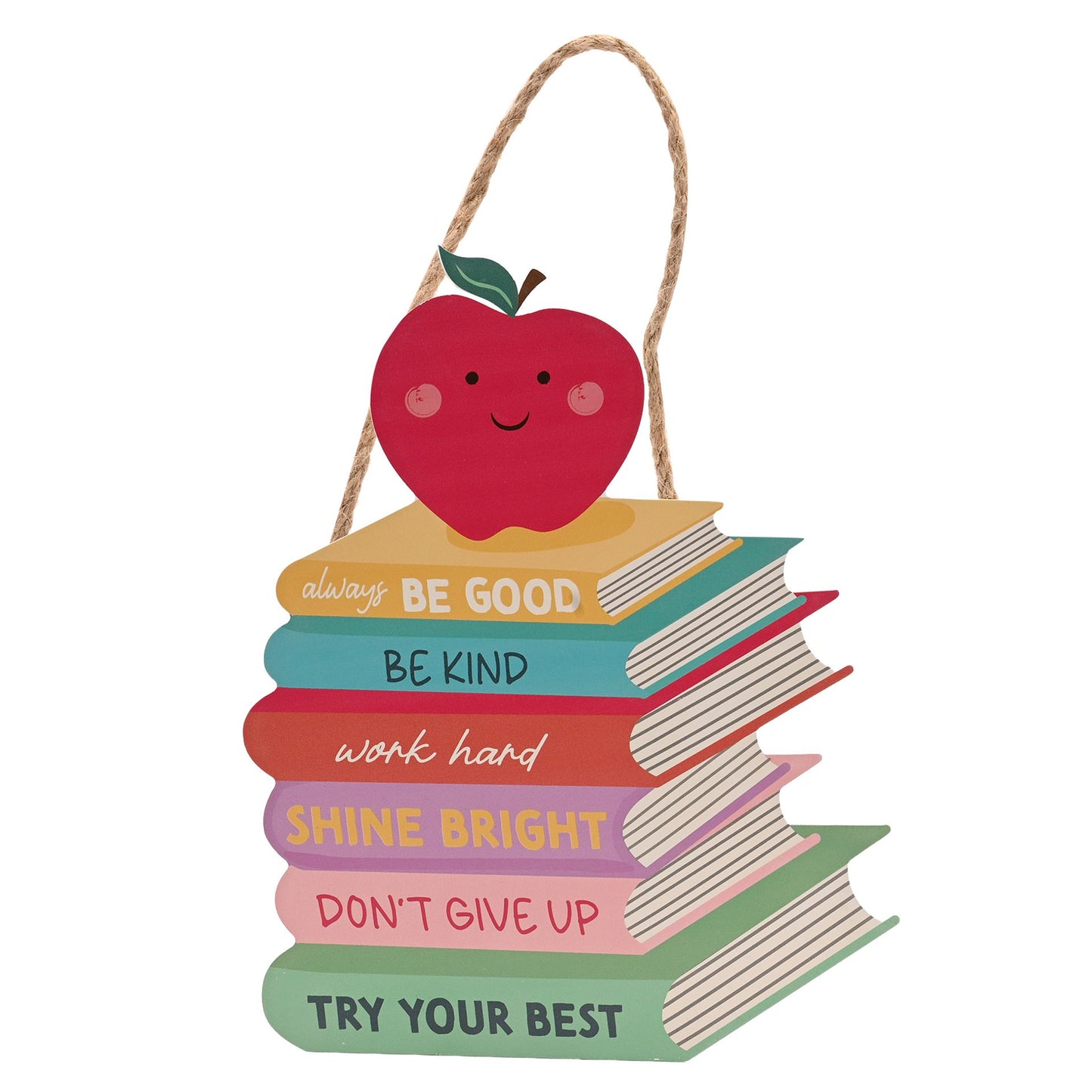 School Years Apple & Books Plaque - Inspire