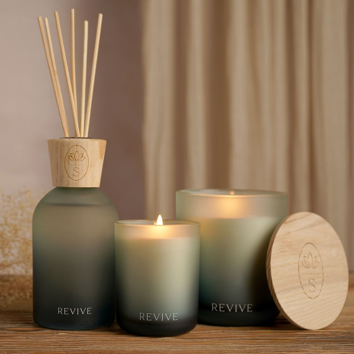 Serenity Revive Candle 120g Orange Blossom,Jasmine & Saffron