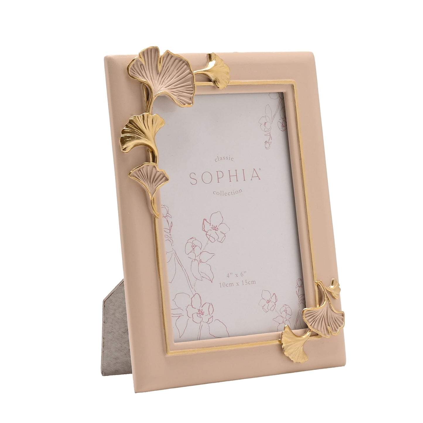 Sophia Classic Ginkgo Blush Photo Frame 4" x 6"
