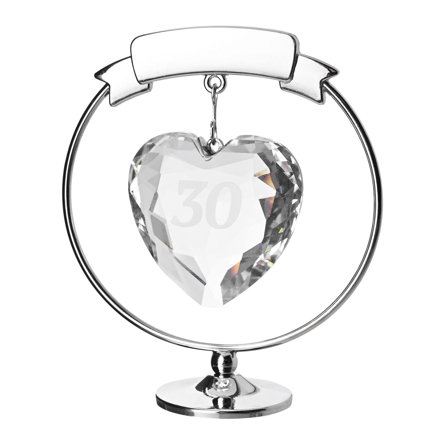 Crystocraft Freestand Crystal Heart  - 30