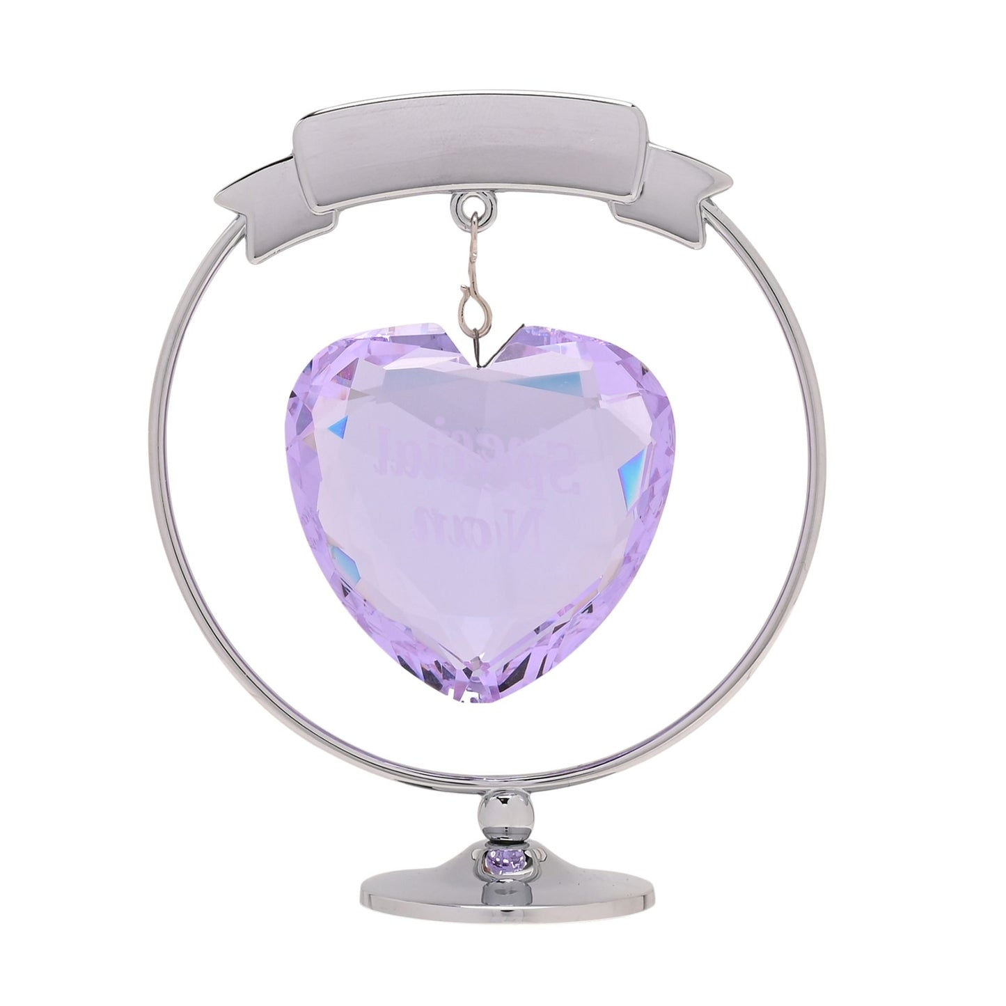 Crystocraft Chrome Plated Circle & Heart - Special Nan