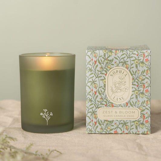 Sophia Lane Zest & Bloom Floral Candle - 250g