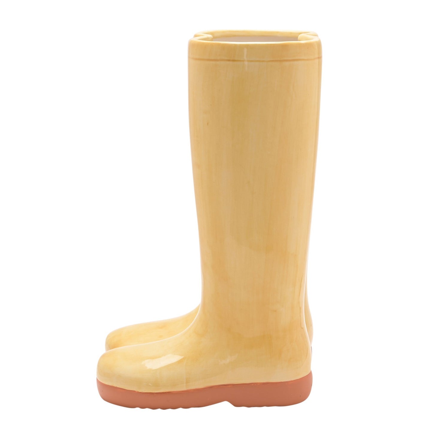 The Cottage Garden Ceramic Vase Large - Yellow Wellies