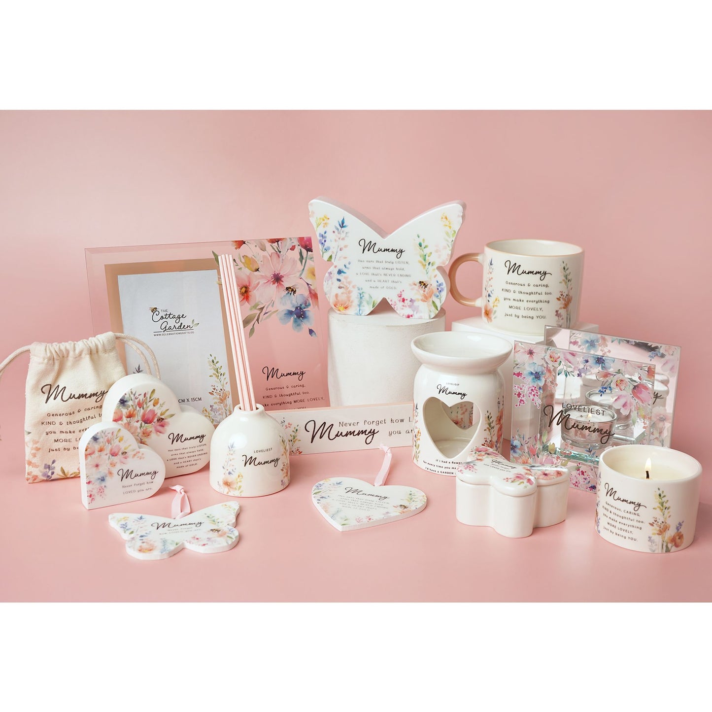 The Cottage Garden Ceramic Heart - Mummy
