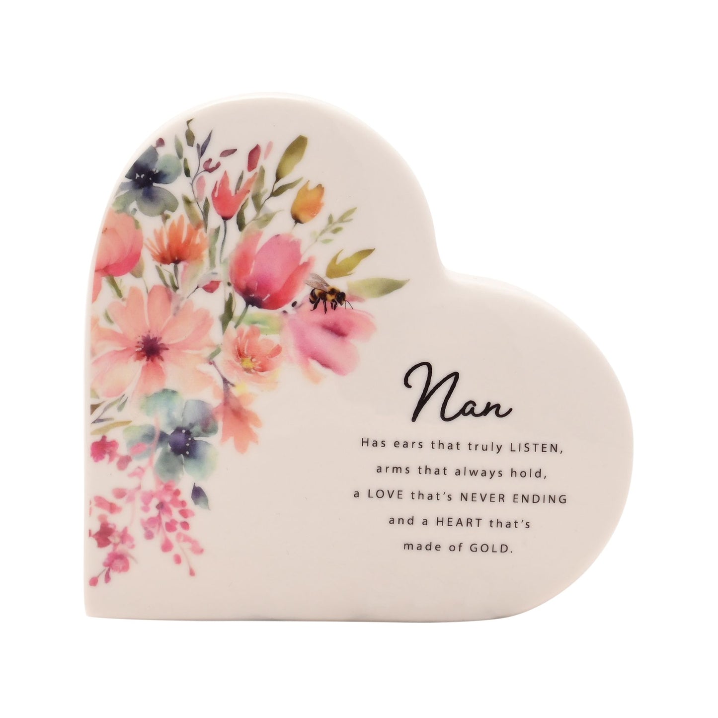 The Cottage Garden Ceramic Heart - Nan