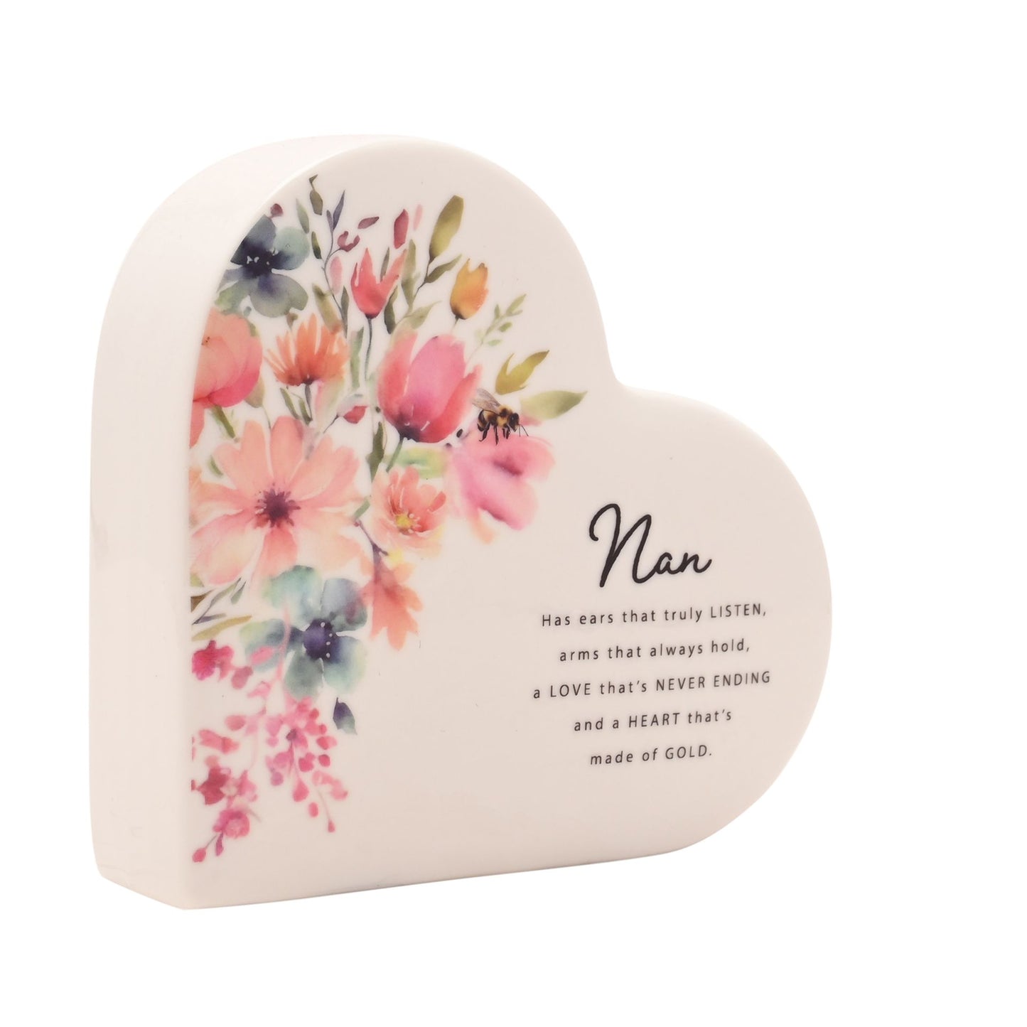 The Cottage Garden Ceramic Heart - Nan