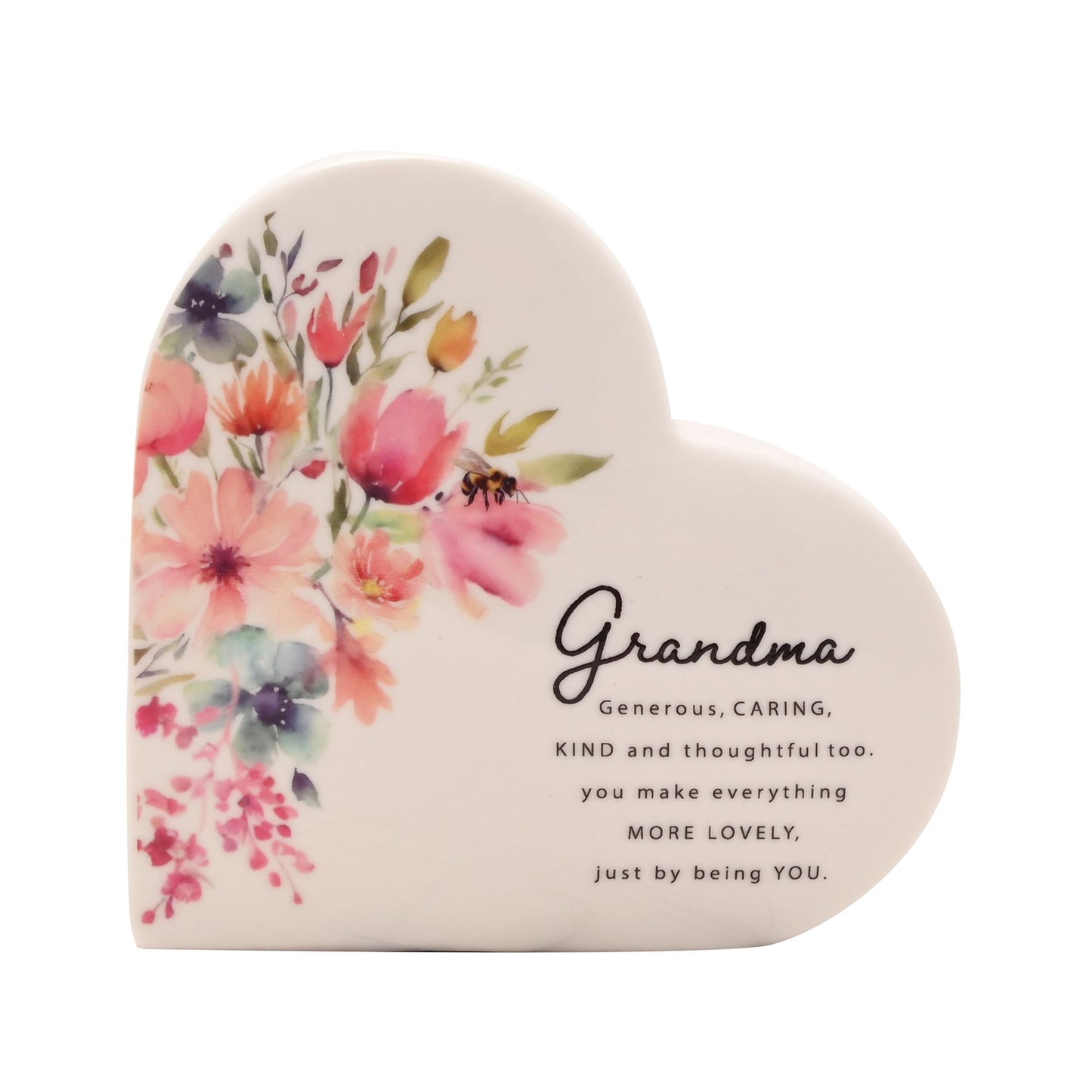 The Cottage Garden Ceramic Heart - Grandma