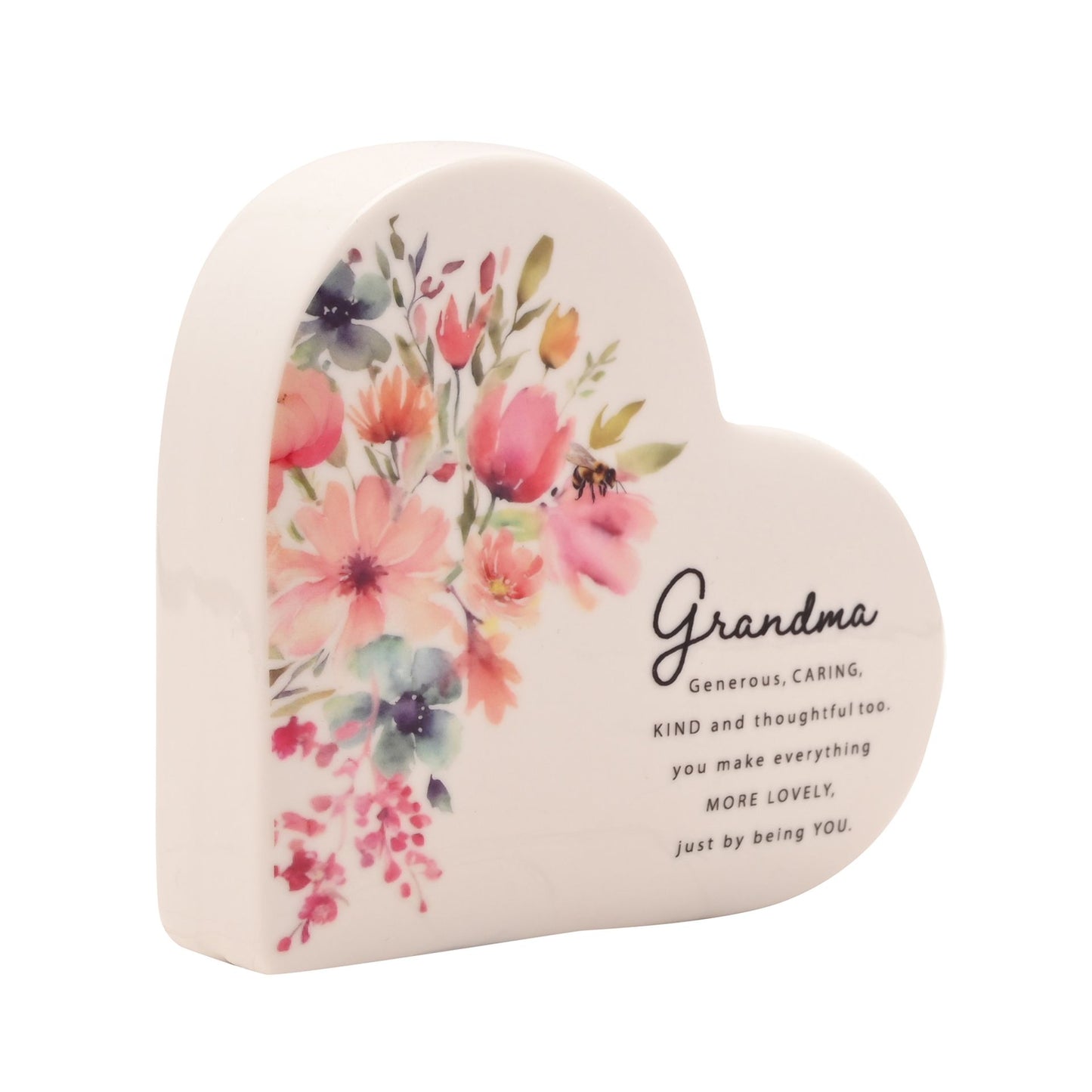 The Cottage Garden Ceramic Heart - Grandma