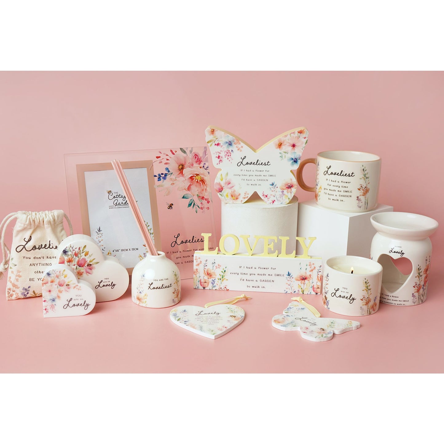 The Cottage Garden Ceramic Reed Diffuser - Loveliest