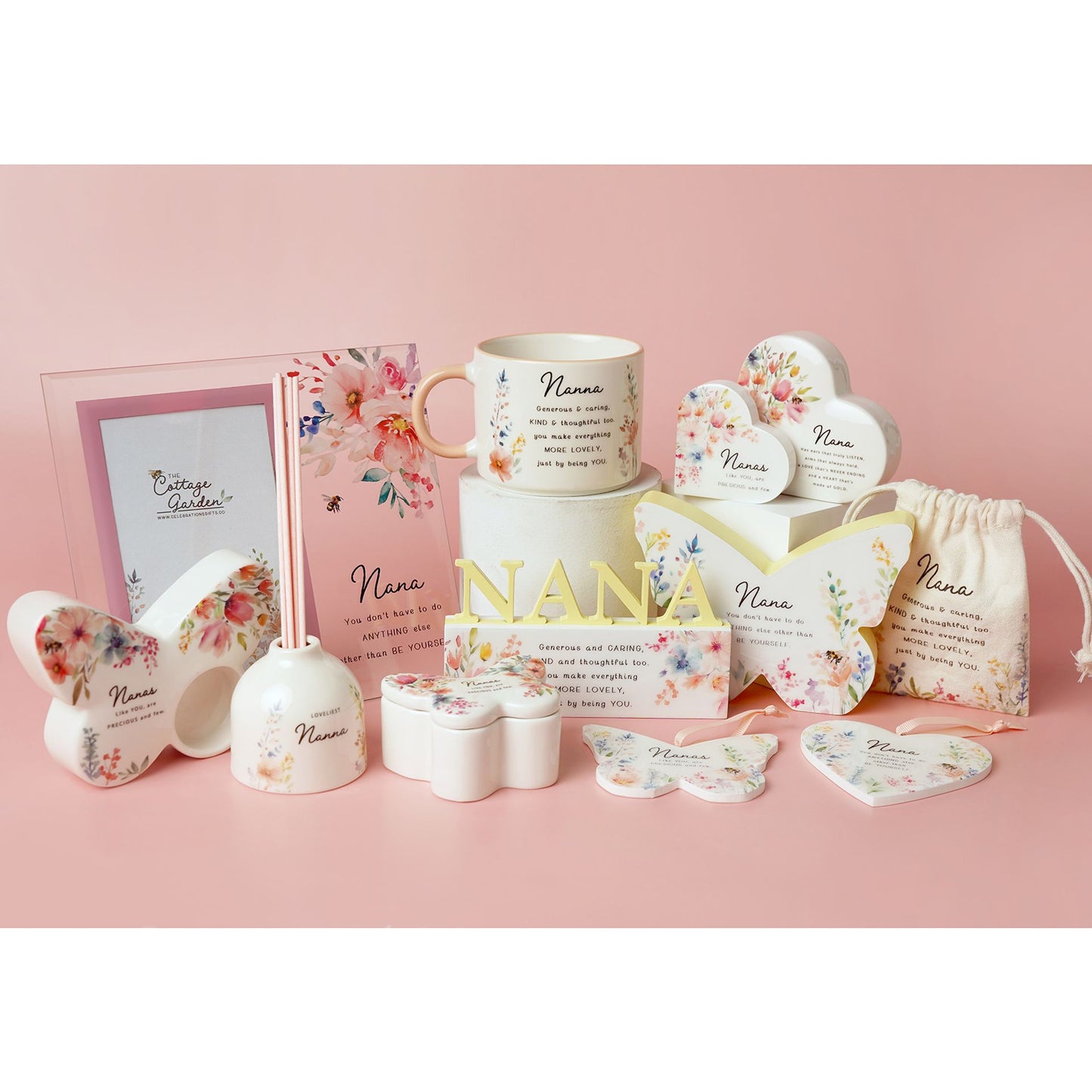 The Cottage Garden Glass Photo Frame - Nana