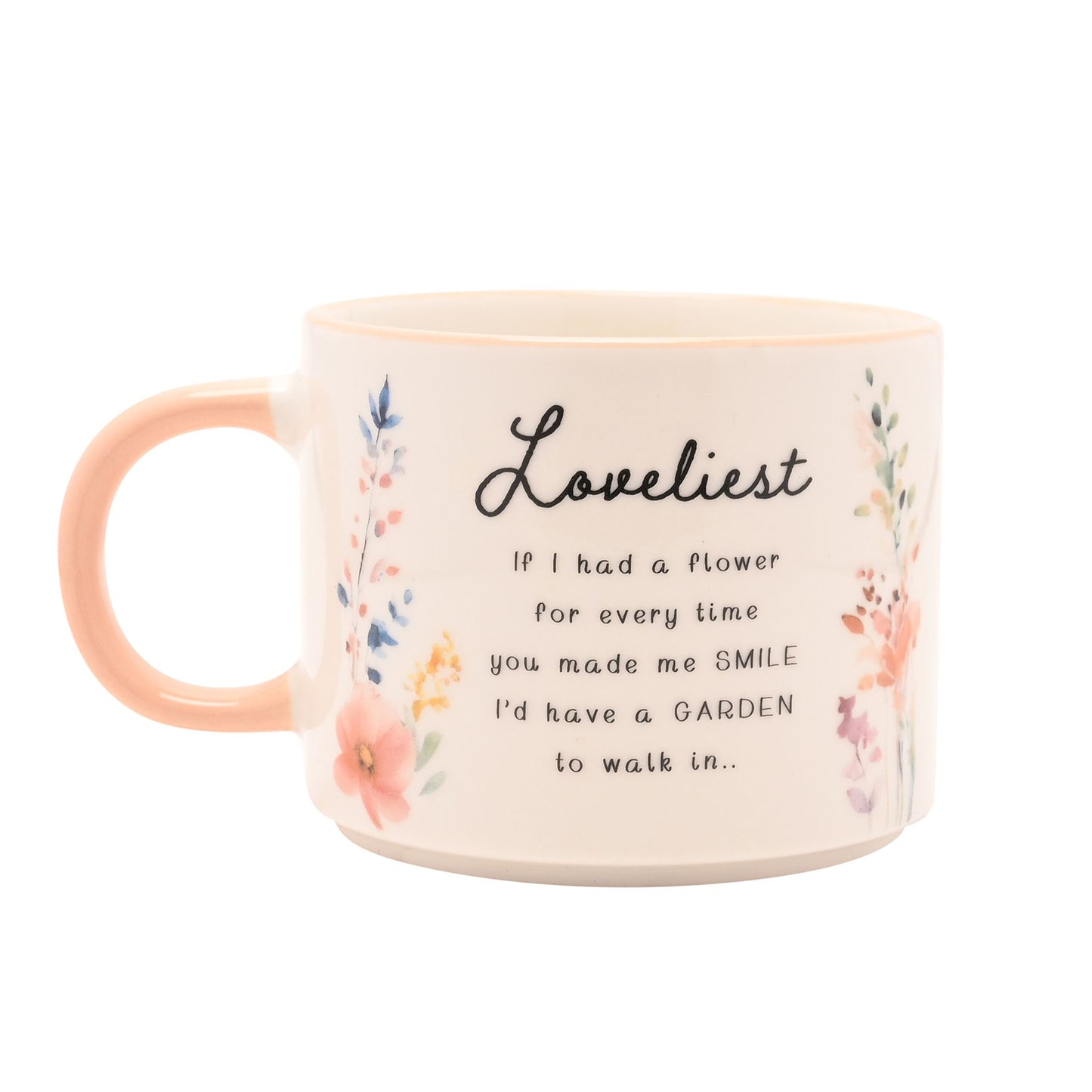 The Cottage Garden Peach Mug - Loveliest