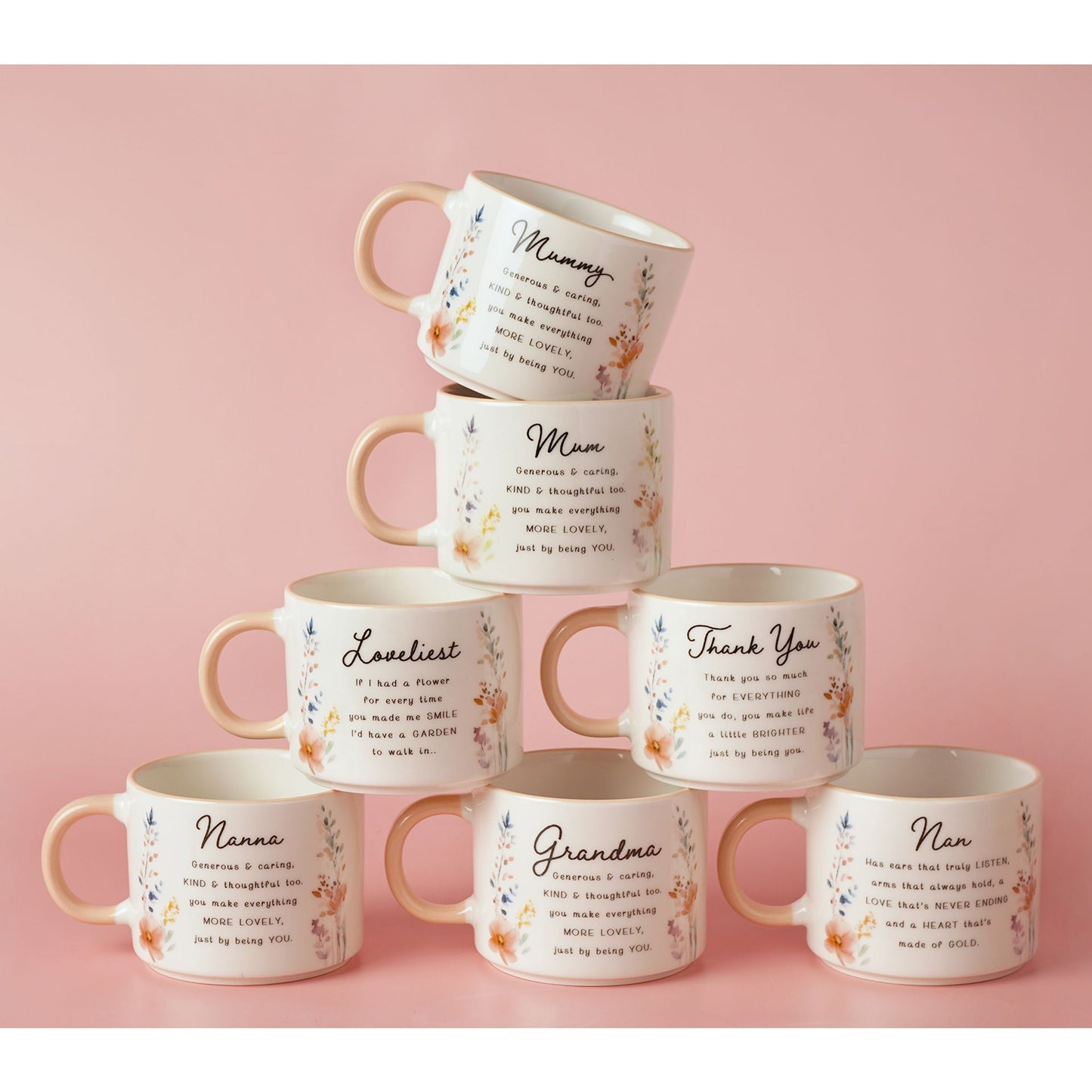 The Cottage Garden Peach Mug - Nanna