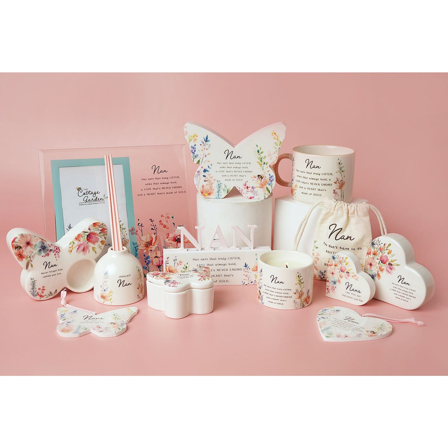 The Cottage Garden Peach Mug - Nan