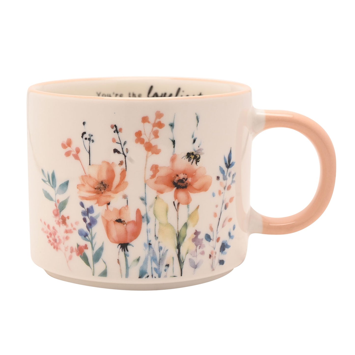 The Cottage Garden Peach Mug - Thank You
