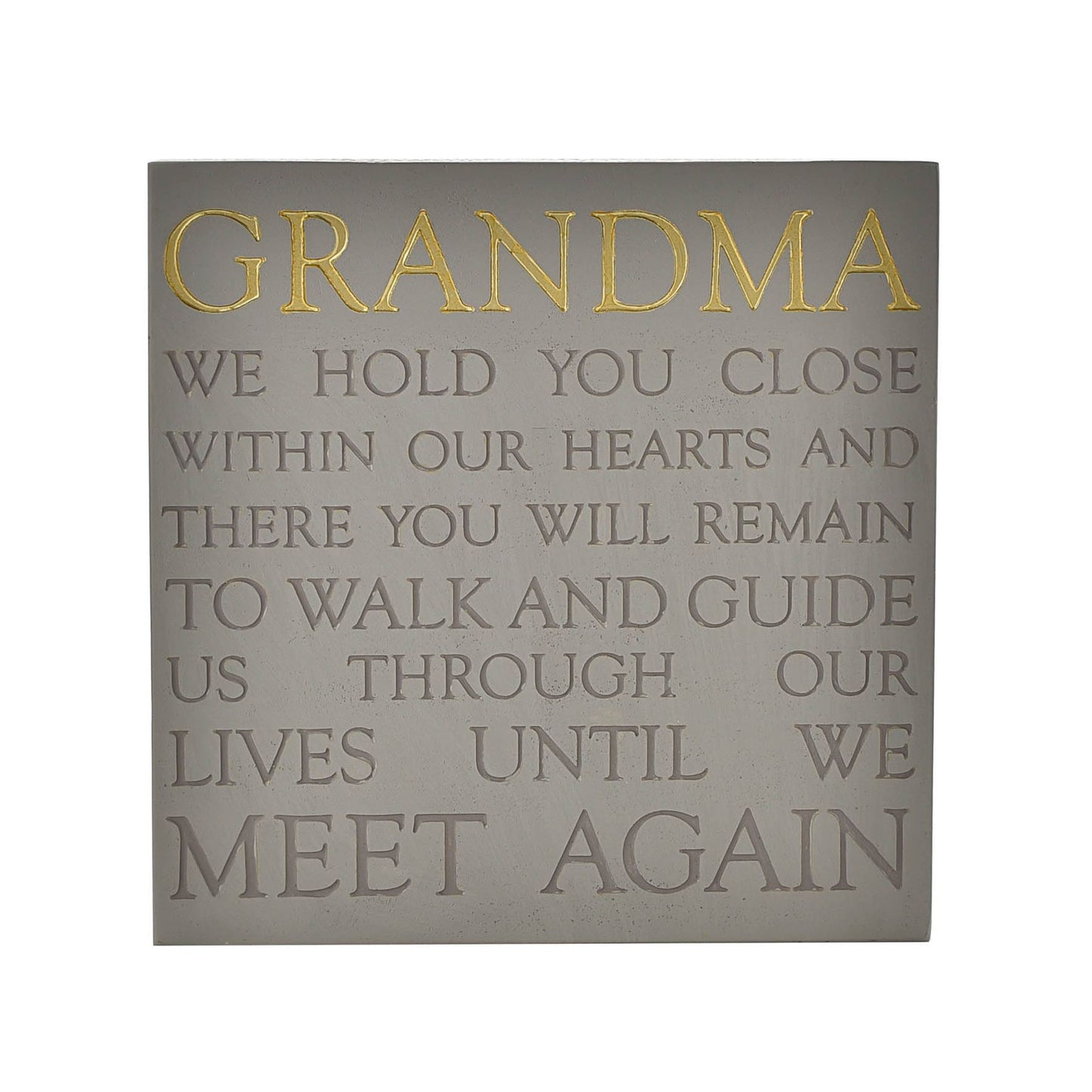 Thoughts of You Memorial Square Plaque - Grandma